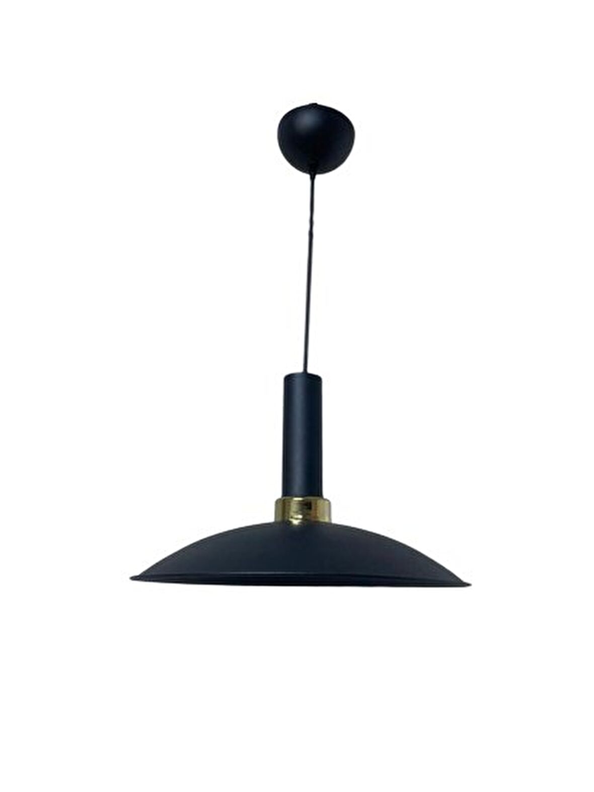 Rsylight Retro Metal Dekoratif Siyah Rustik Tekli Sarkıt Avize Çap 35 cm