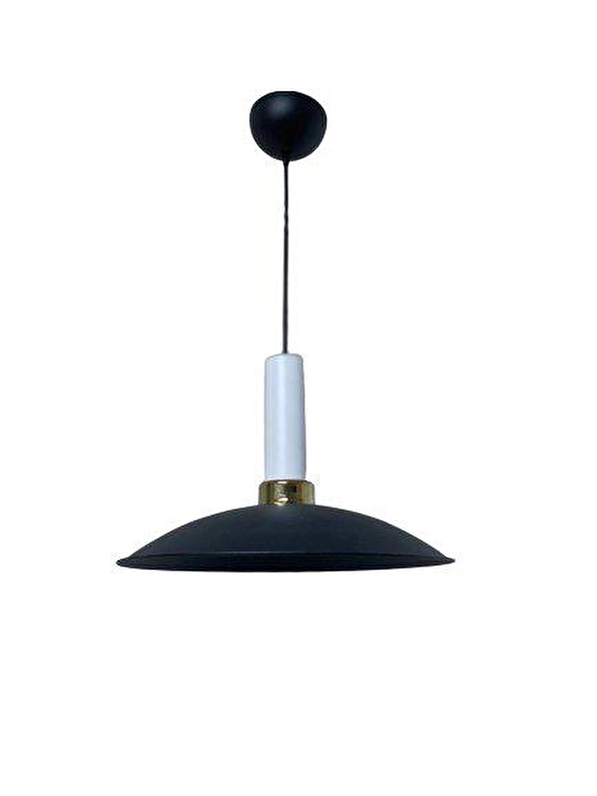 Dylight Retro Metal Dekoratif Siyah Rustik Tekli Sarkıt Avize Çap 35 cm