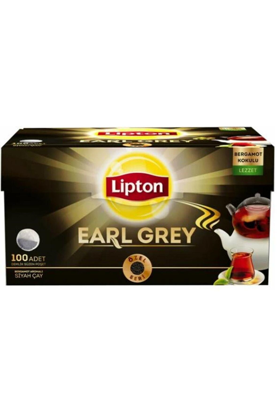 Lipton Demlik Poşet Çay Earl Grey 100'Lü