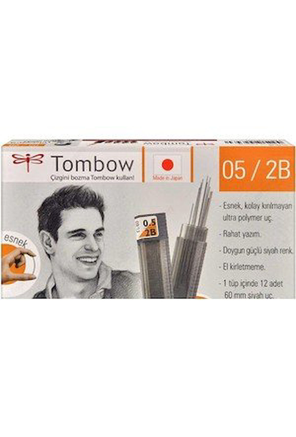 Tombow W Uç 0.5 2b 12 li Paket Orjinal