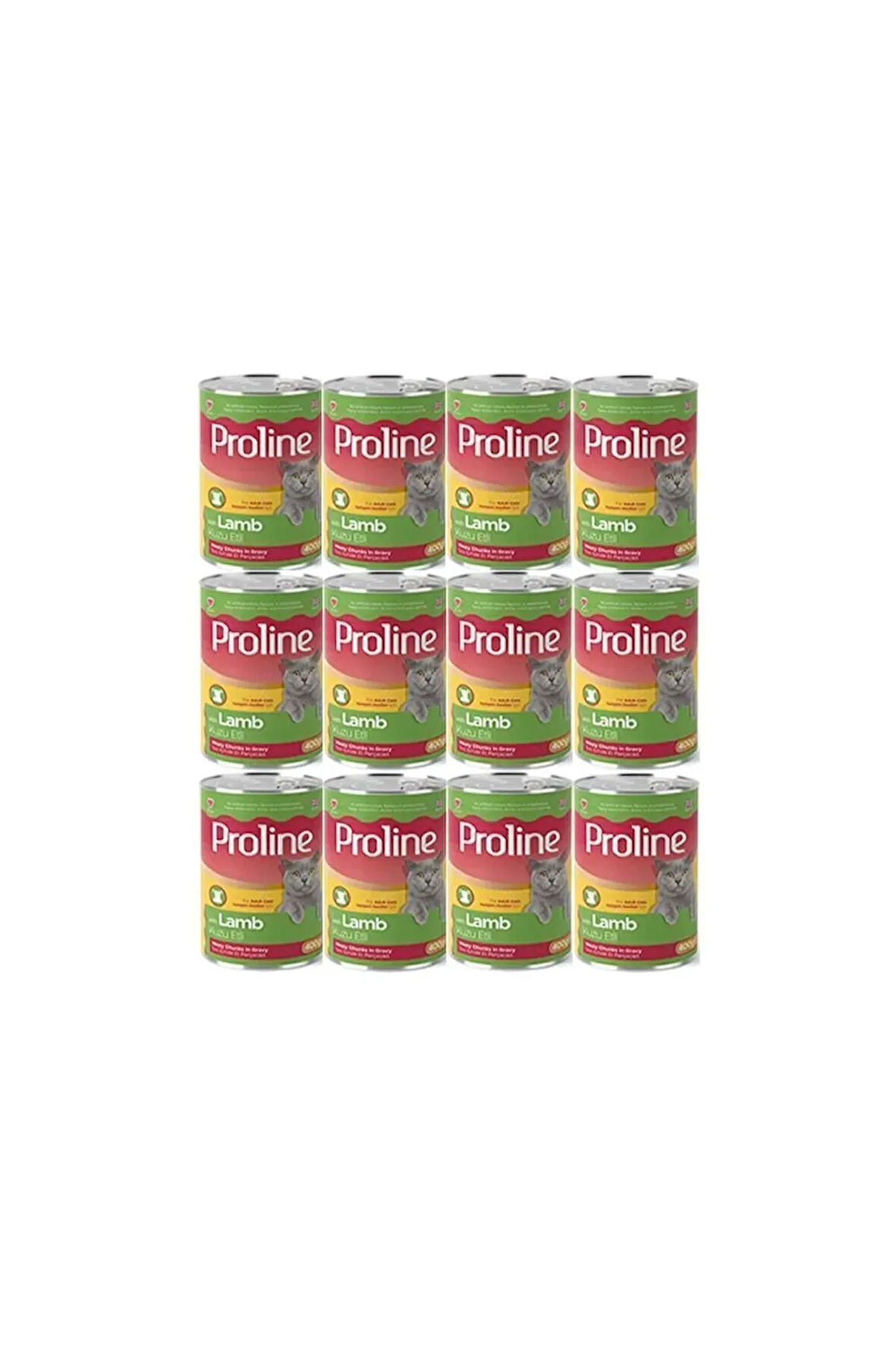 Proline Sos İçinde Kuzu Etli Yetişkin Kedi Konservesi 400 Gr*12 Adet