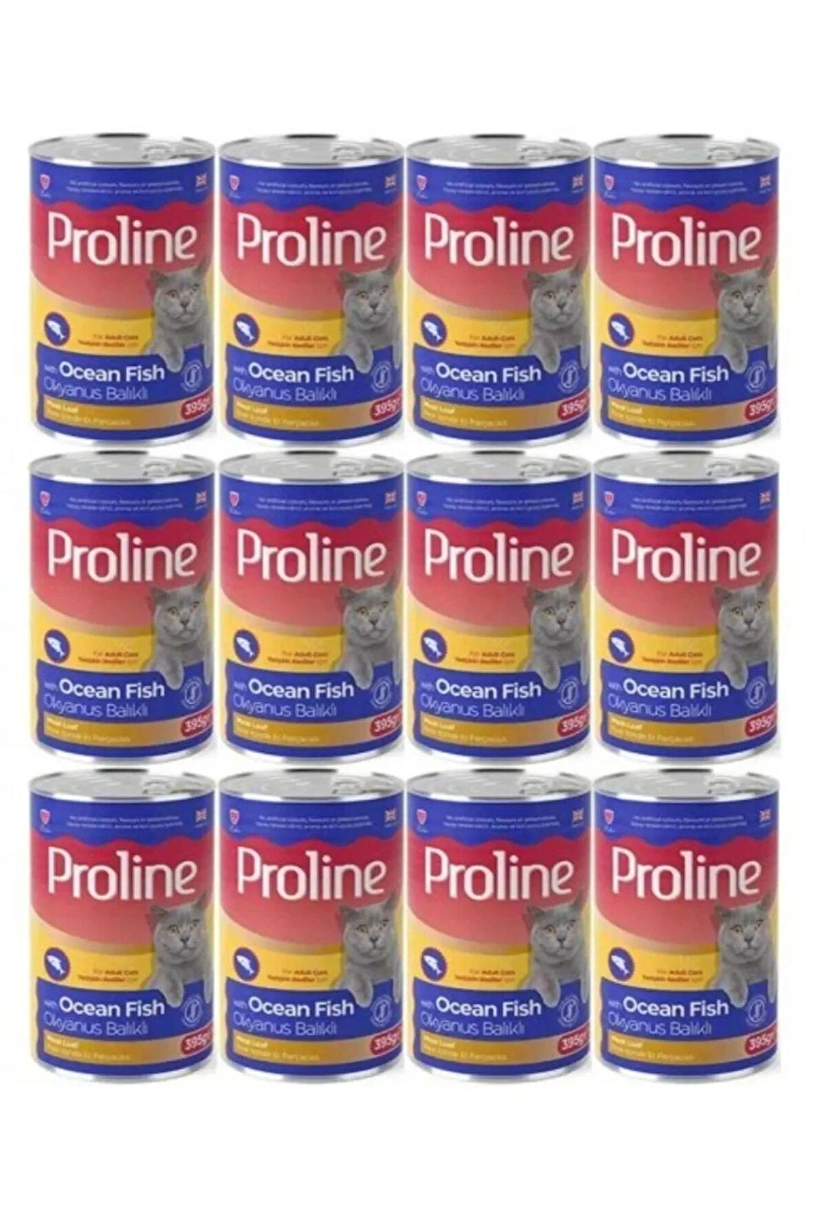 Proline Okyanus Balıklı Yetişkin Kedi Konservesi 395Gr x 12'li