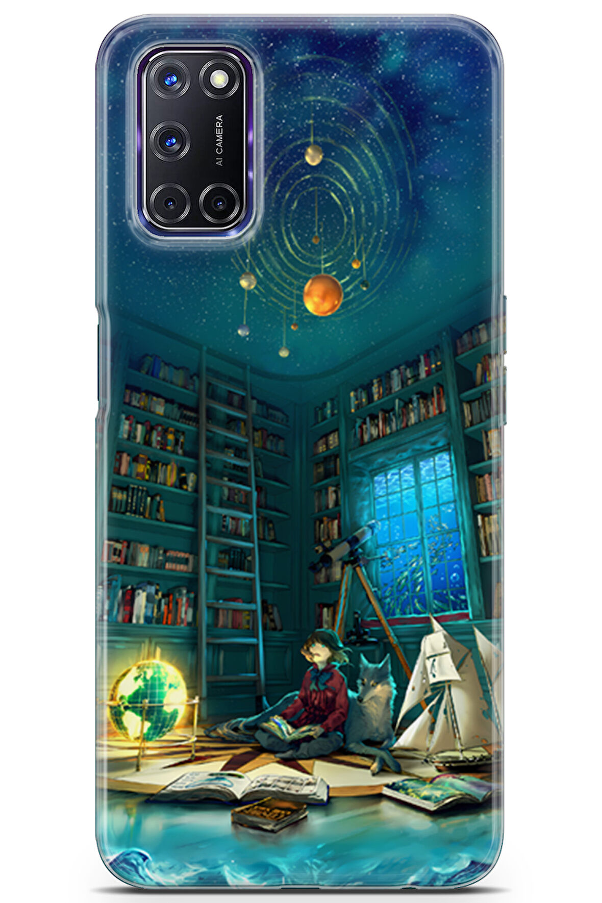 Oppo A72 uyumlu Girls 32 Koruma Kılıfı Evren ve Odam
