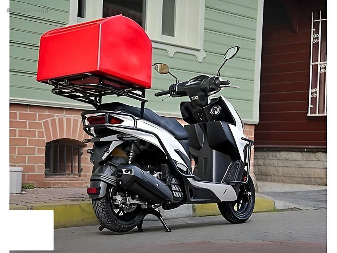 Rks Vrs 125 Kızaklı Kurye Çanta Demiri Ergoline Sürgülü Pizzacı Paket Demiri Supermoto