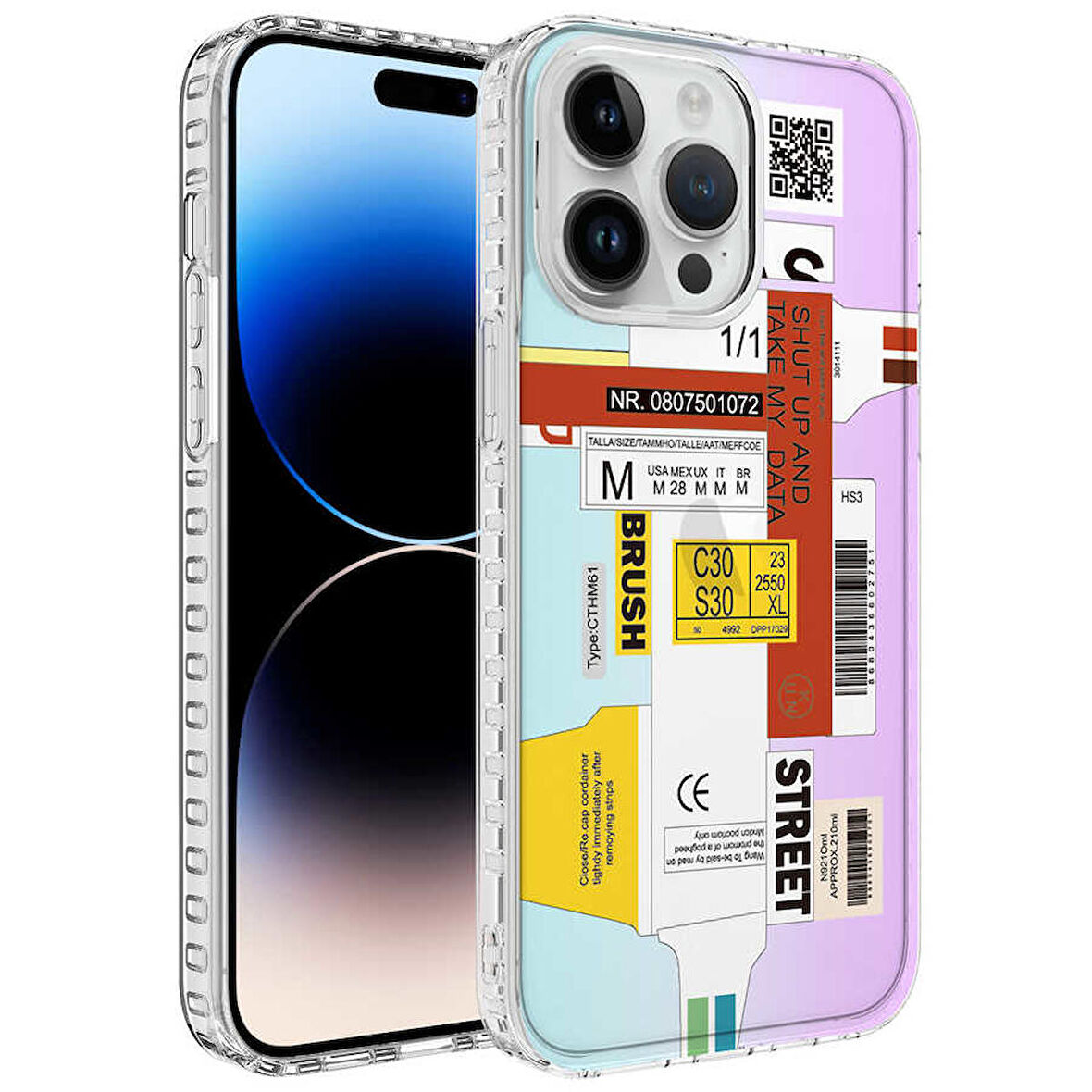 Smcase iPhone 13 Pro Kılıf Desenli Elegans Serisi No Silikon