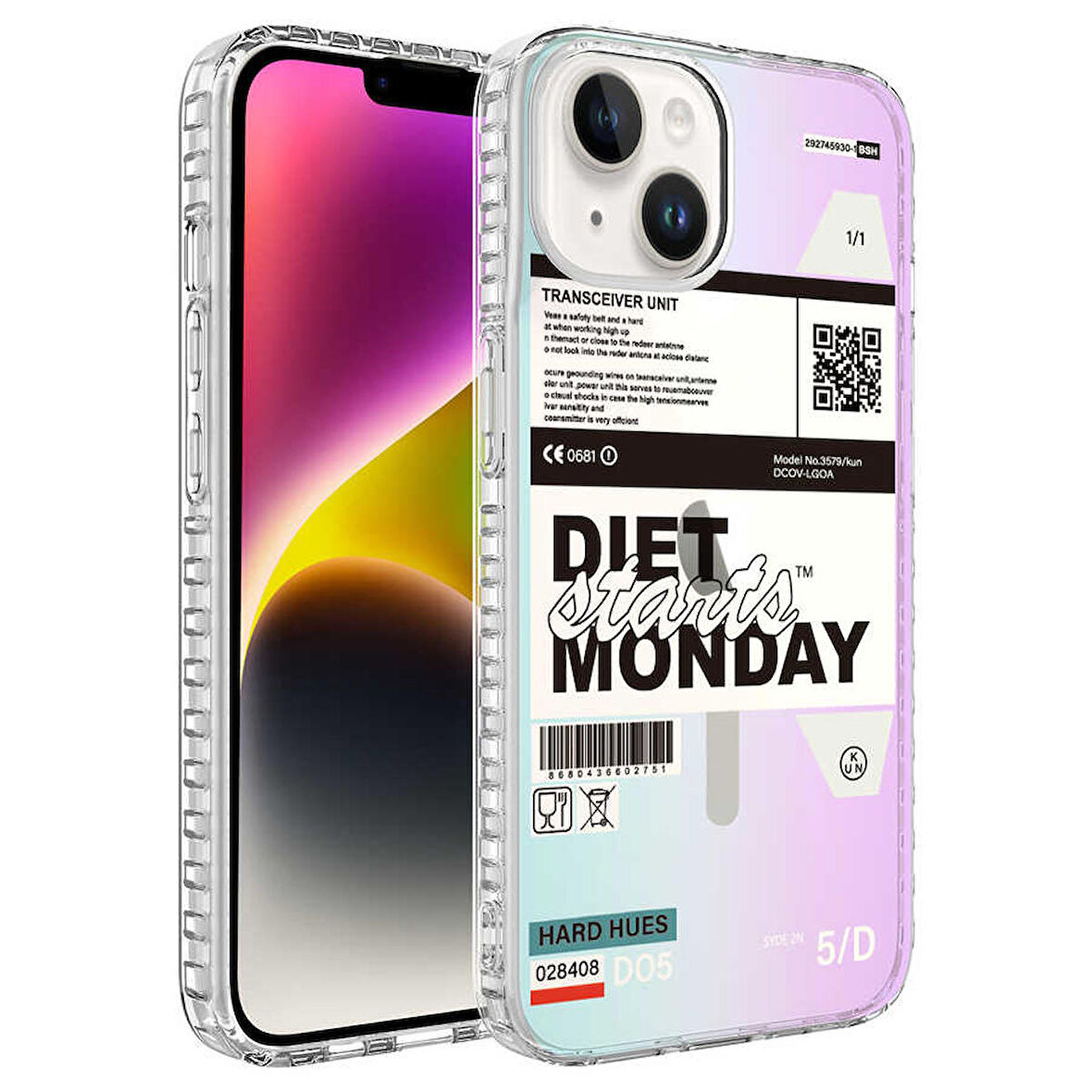 Smcase iPhone 13 Kılıf Desenli Elegans Serisi No Silikon