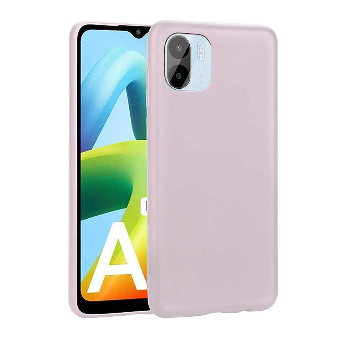 Gpack Xiaomi Redmi A1 Kılıf Premier Silikon Mat KorumaNano Glass