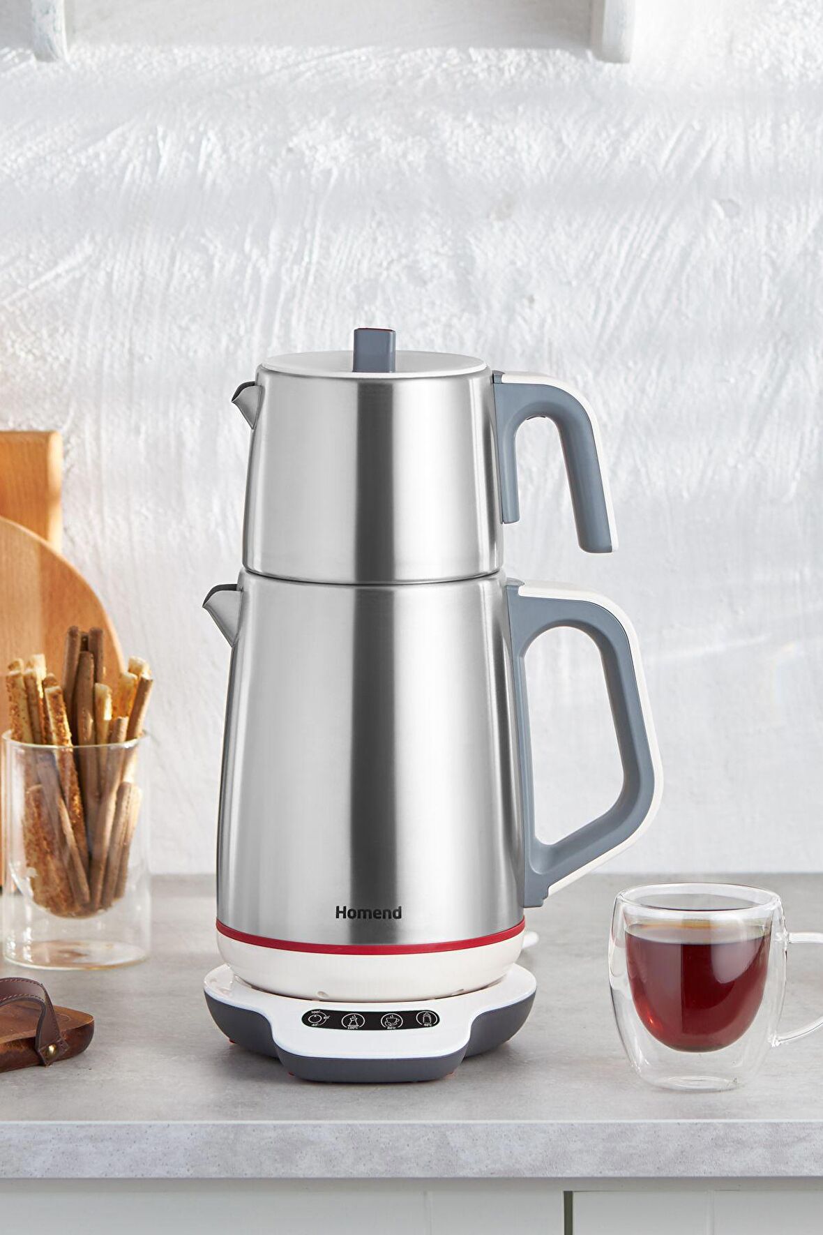Homend Royaltea 1709H Konuşan Çay Makinesi (Dokunmatik Baza)
