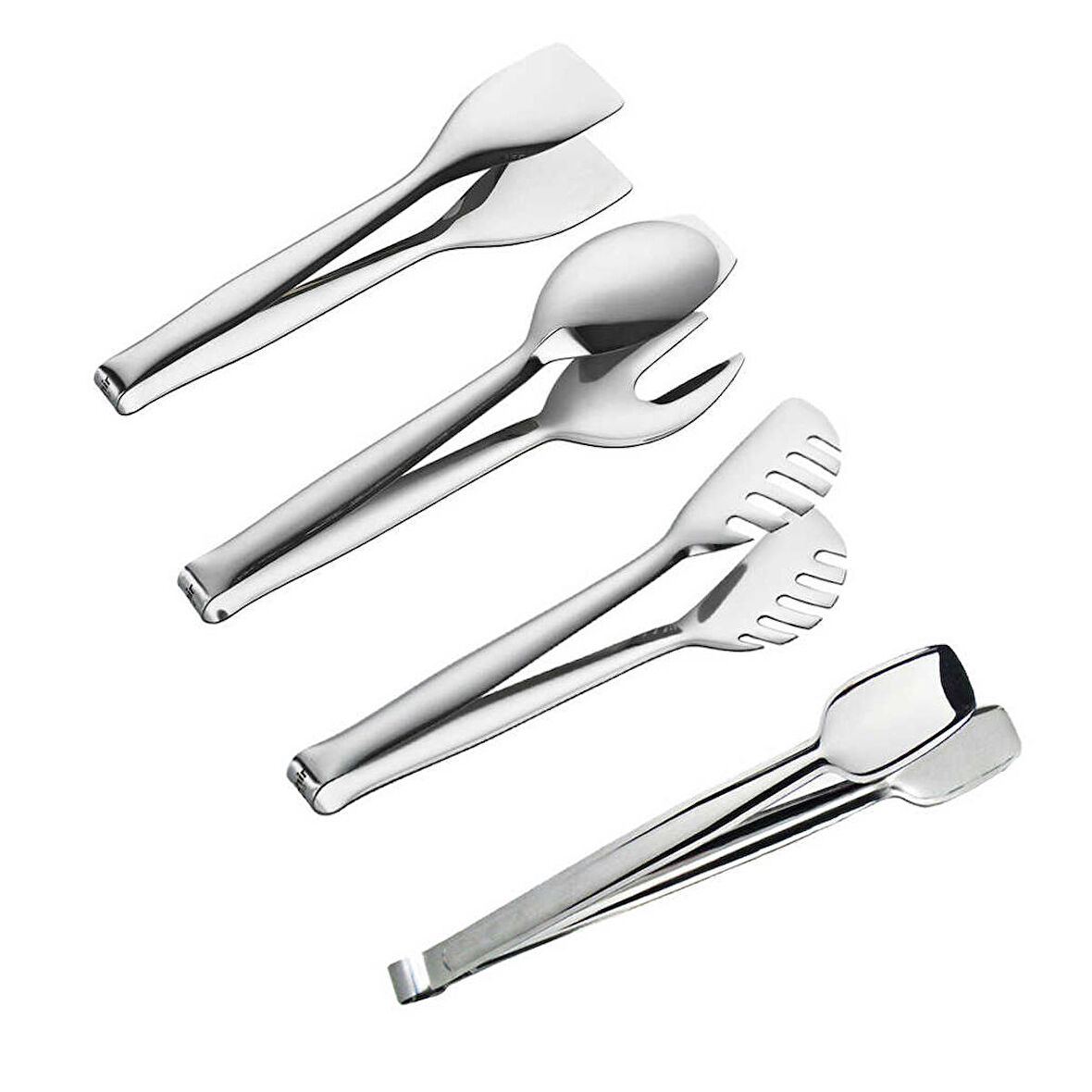 Nehir 4 Parça Pasta Makarna Servis Izgara Maşa Takımı