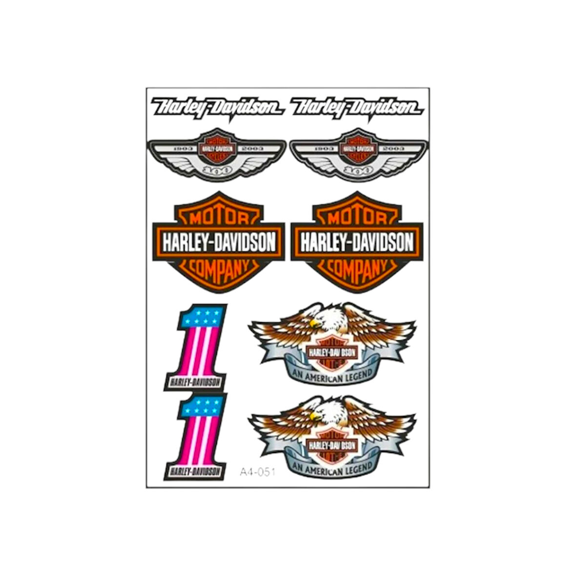 Gogo A4 Sticker 056 Harley Davidson