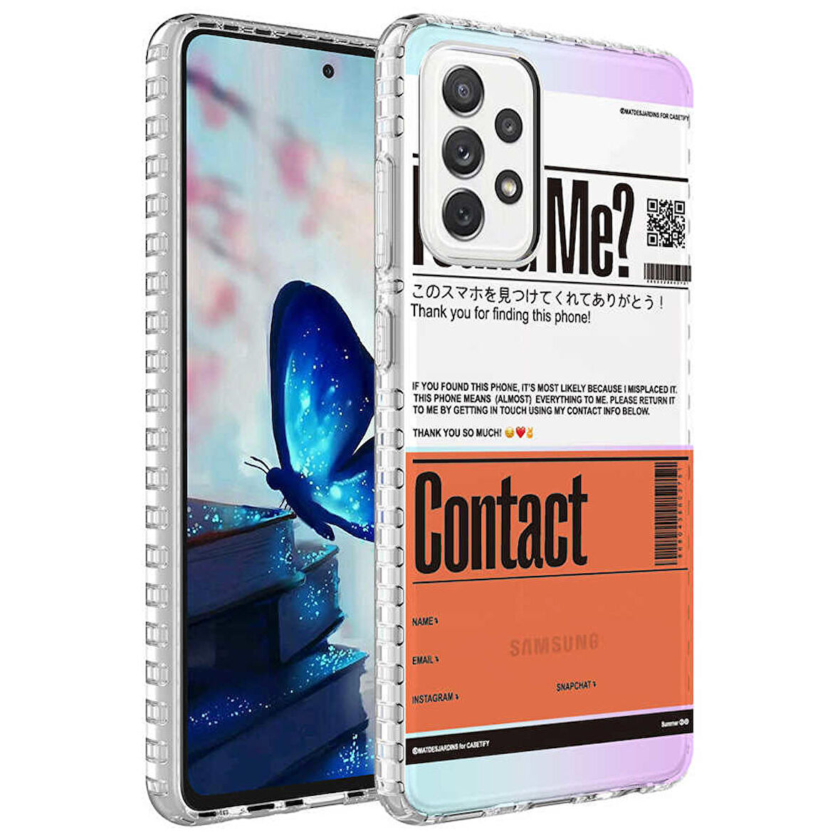 Smcase Samsung Galaxy A32 4G Kılıf Desenli Elegans Serisi Silikon