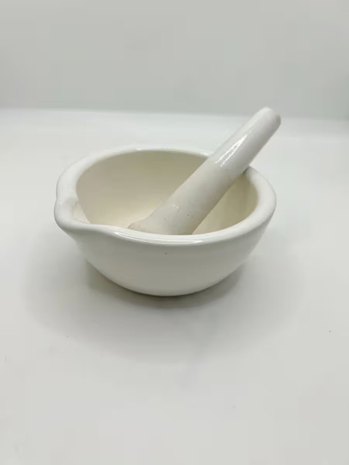 Porselen Havan Takımı 160 mm – XL Boy Eczane ve Laboratuvar Tipi Karıştırma ve Ezme Seti