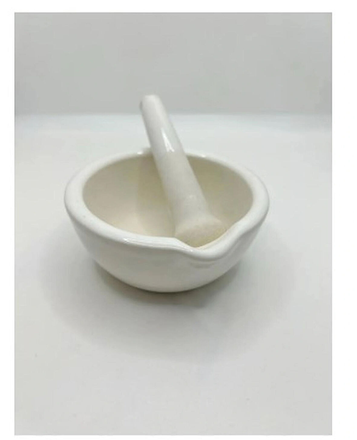 Porselen Havan Takımı 160 mm – XL Boy Eczane ve Laboratuvar Tipi Karıştırma ve Ezme Seti