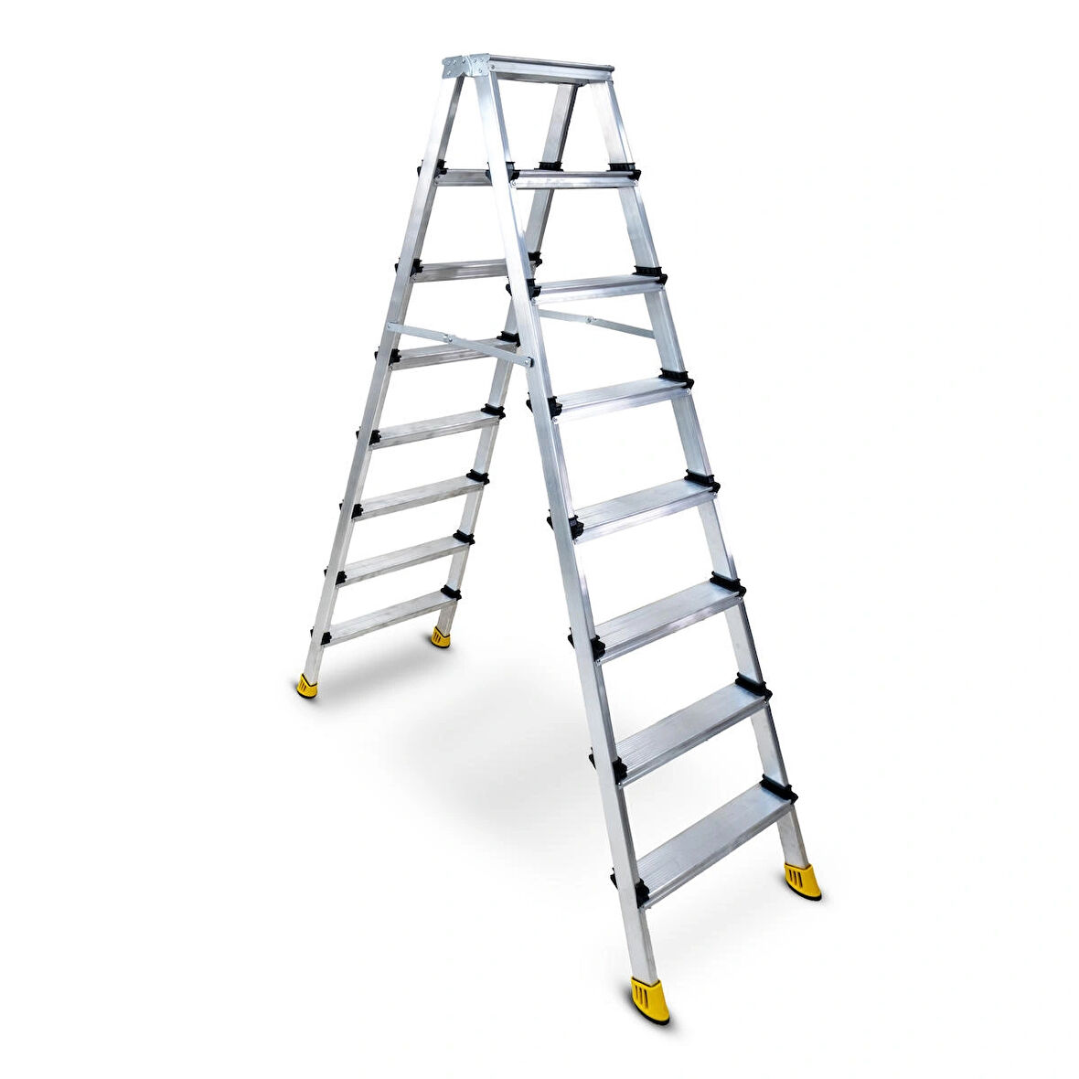Sözbir 8+8 Gold Çift Çıkışlı Alüminyum Merdiven