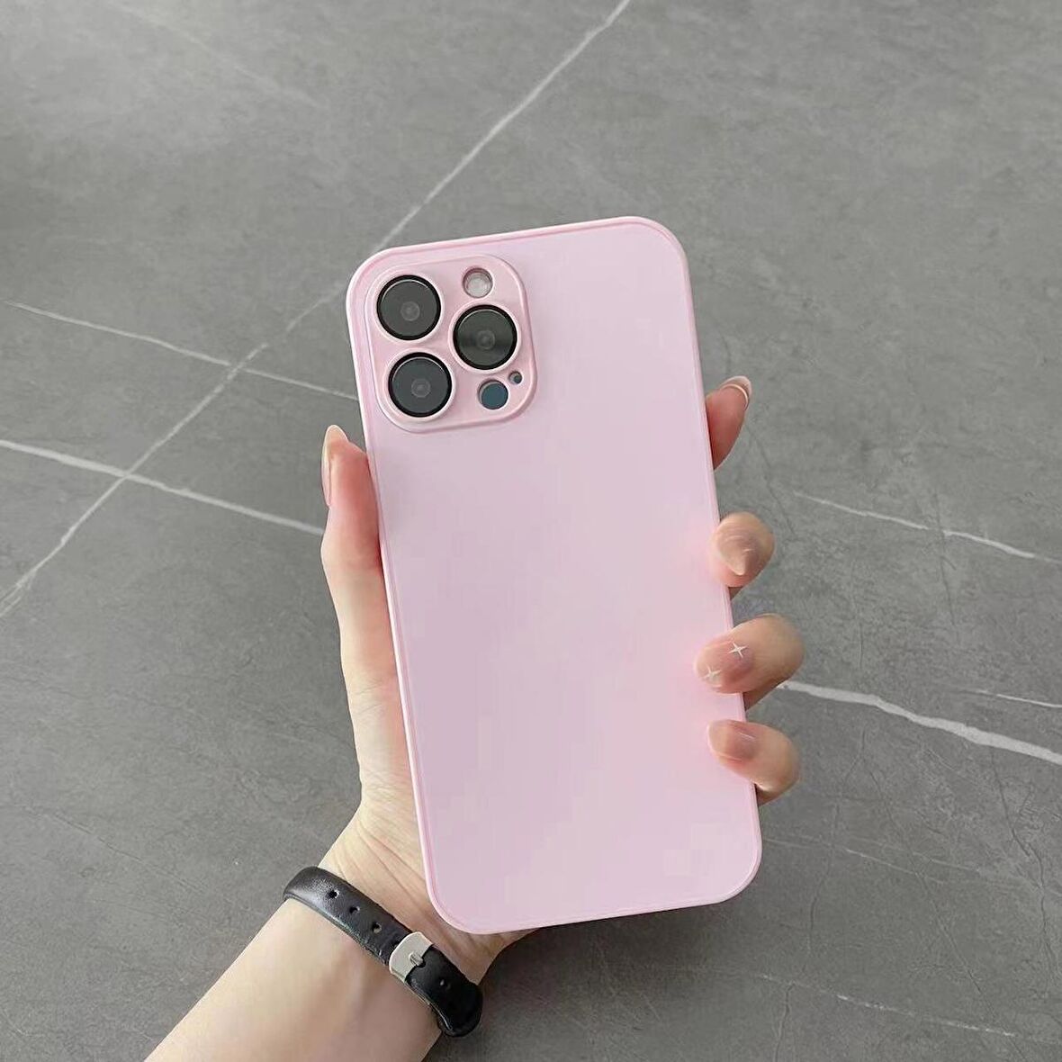 İphone 14 Pro Max Buzlu Ag Glass Kapak&Kılıf