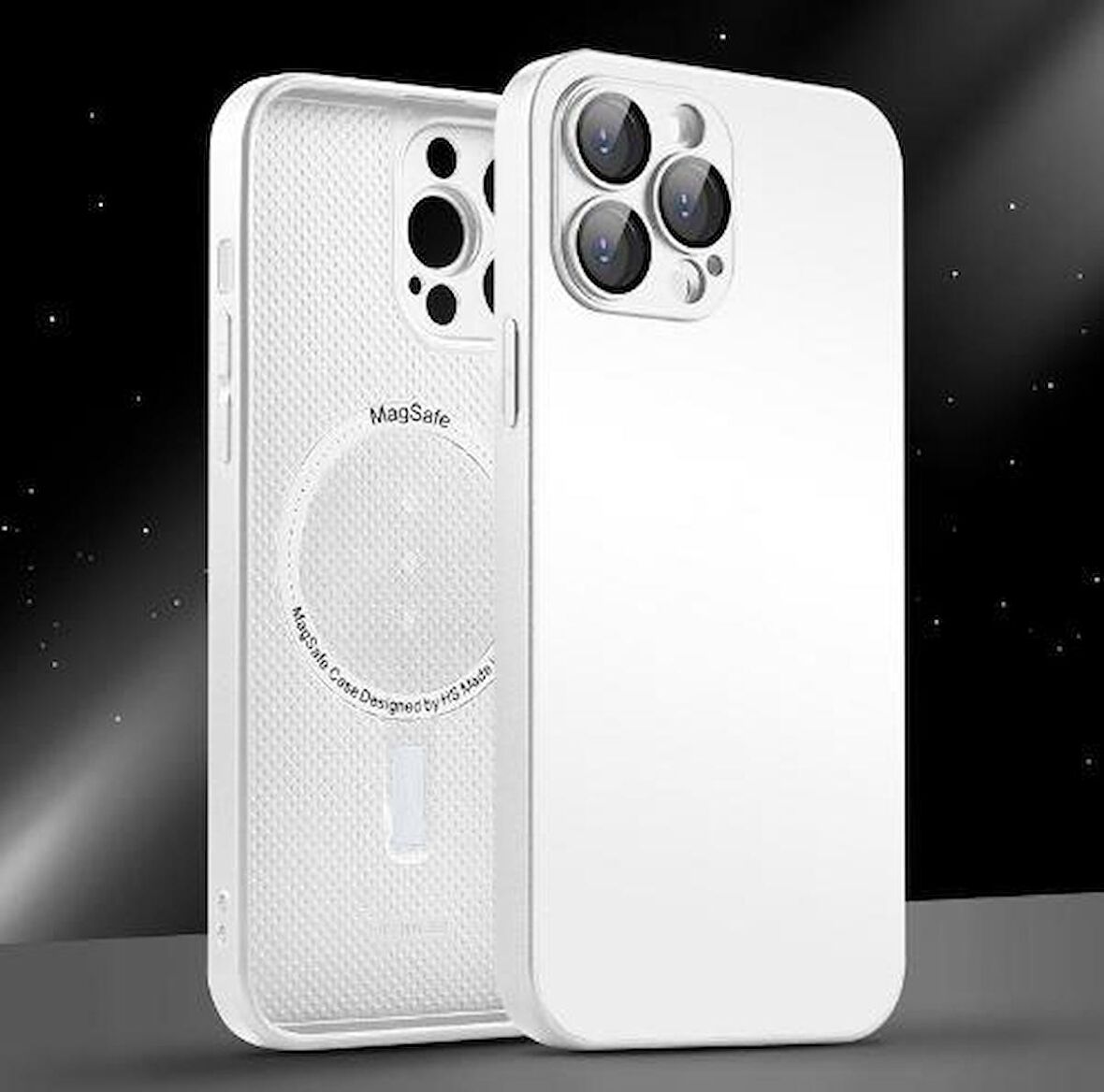İphone 12 Pro Max Uyumlu Magsafe Ag Glass Buzlu Cep Telefopnu Kılıfı