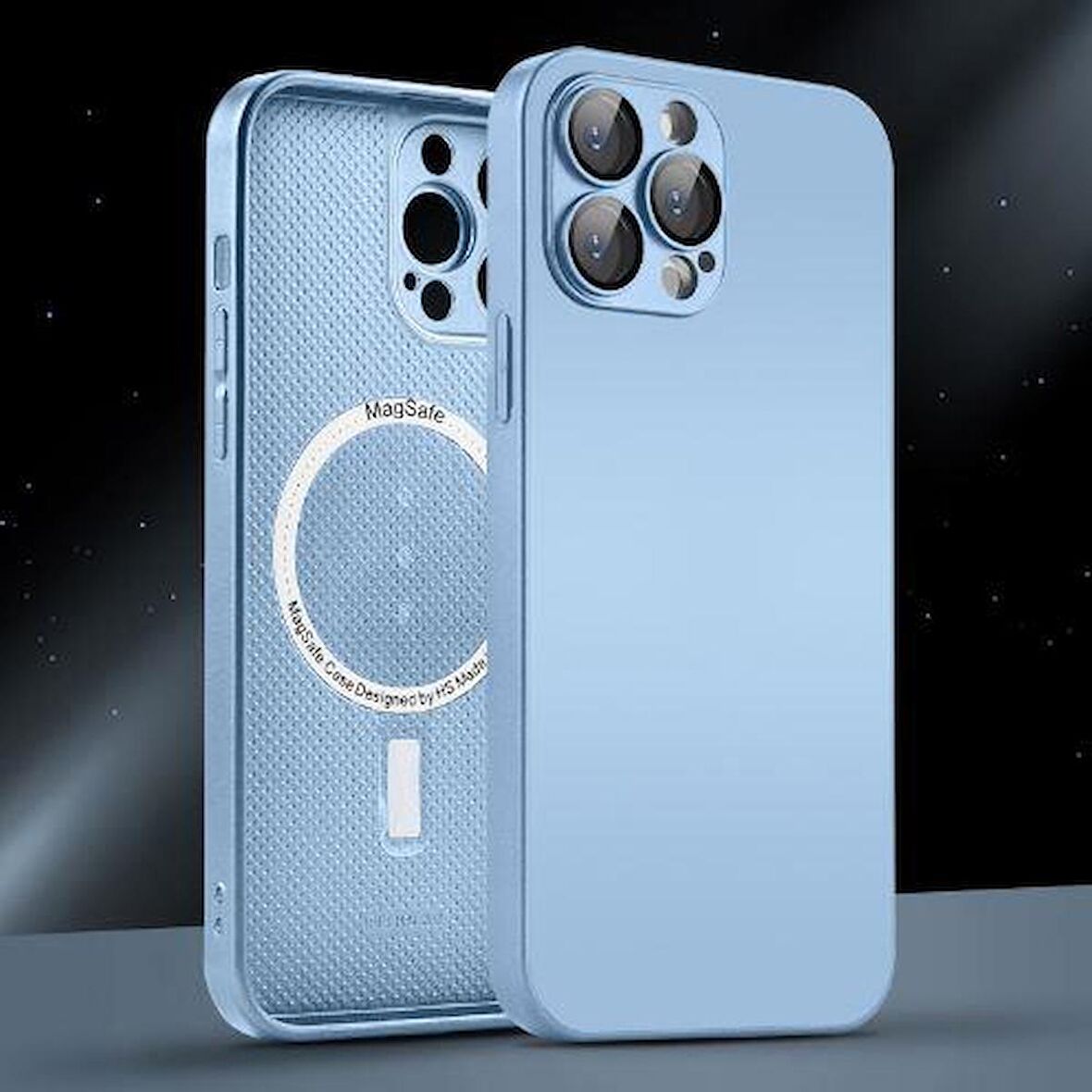 İphone 14 Plus Uyumlu Magsafe Ag Glass Buzlu Cep Telefopnu Kılıfı