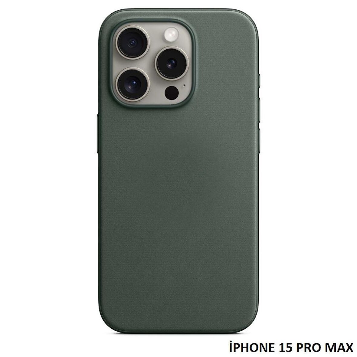 iPhone 15 Pro Max için MagSafe özellikli Mikro Dokuma FineWoven Kılıf