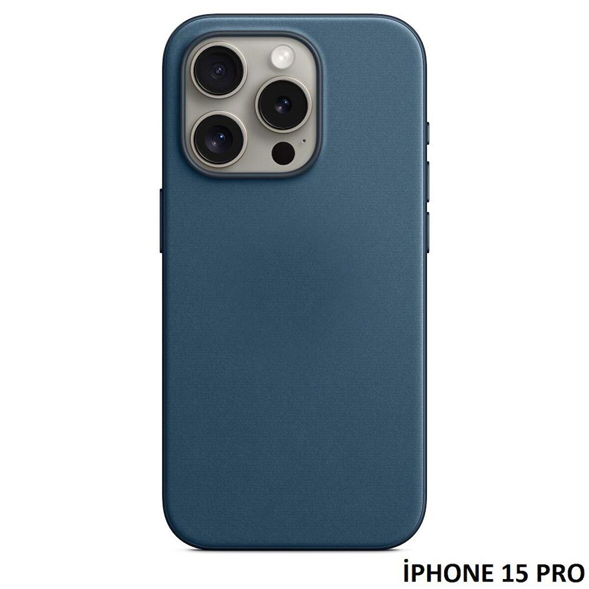 iPhone 15 Pro için MagSafe özellikli Mikro Dokuma FineWoven Kılıf