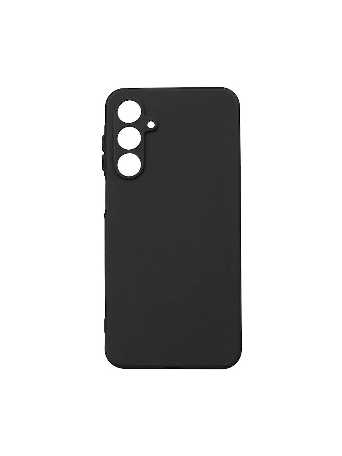 Samsung Galaxy A16 Kılıf Kamera Korumalı Esnek Mat Renkli Standart Siyah Silikon Kapak