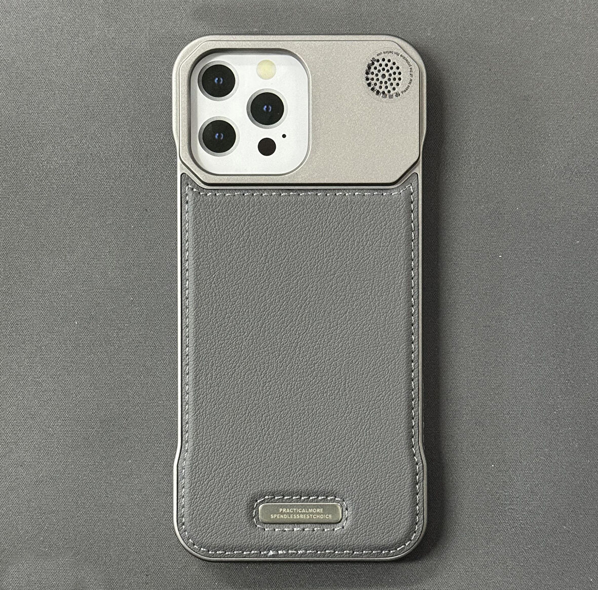iPhone 16 Pro Max Parfümlü Koku Hazneli MagSafe Uyumlu Deri Kılıf 