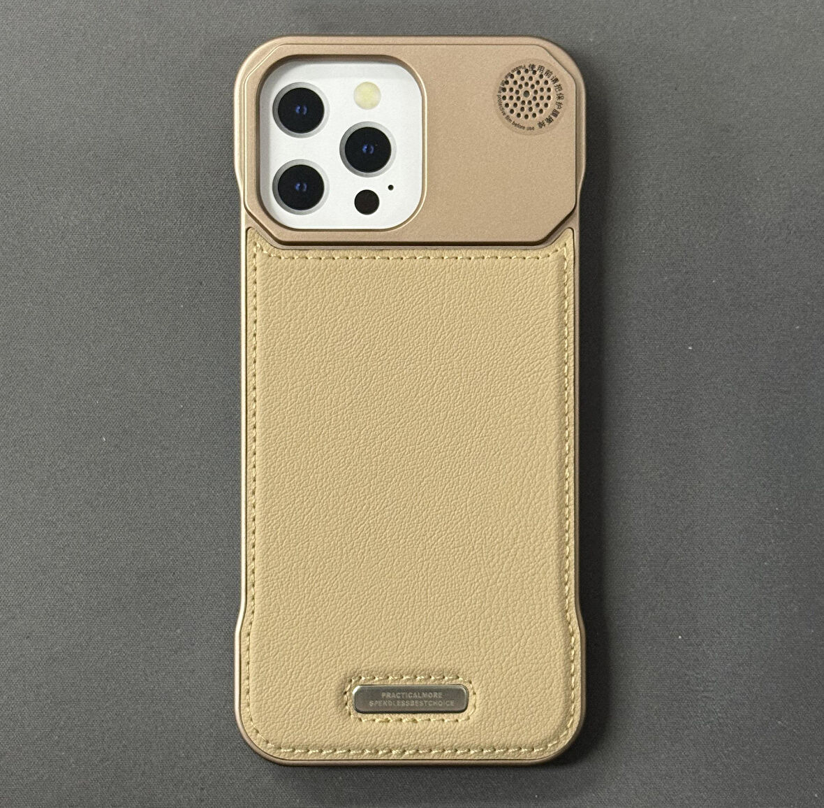 iPhone 16 Pro Max Parfümlü Koku Hazneli MagSafe Uyumlu Deri Kılıf 
