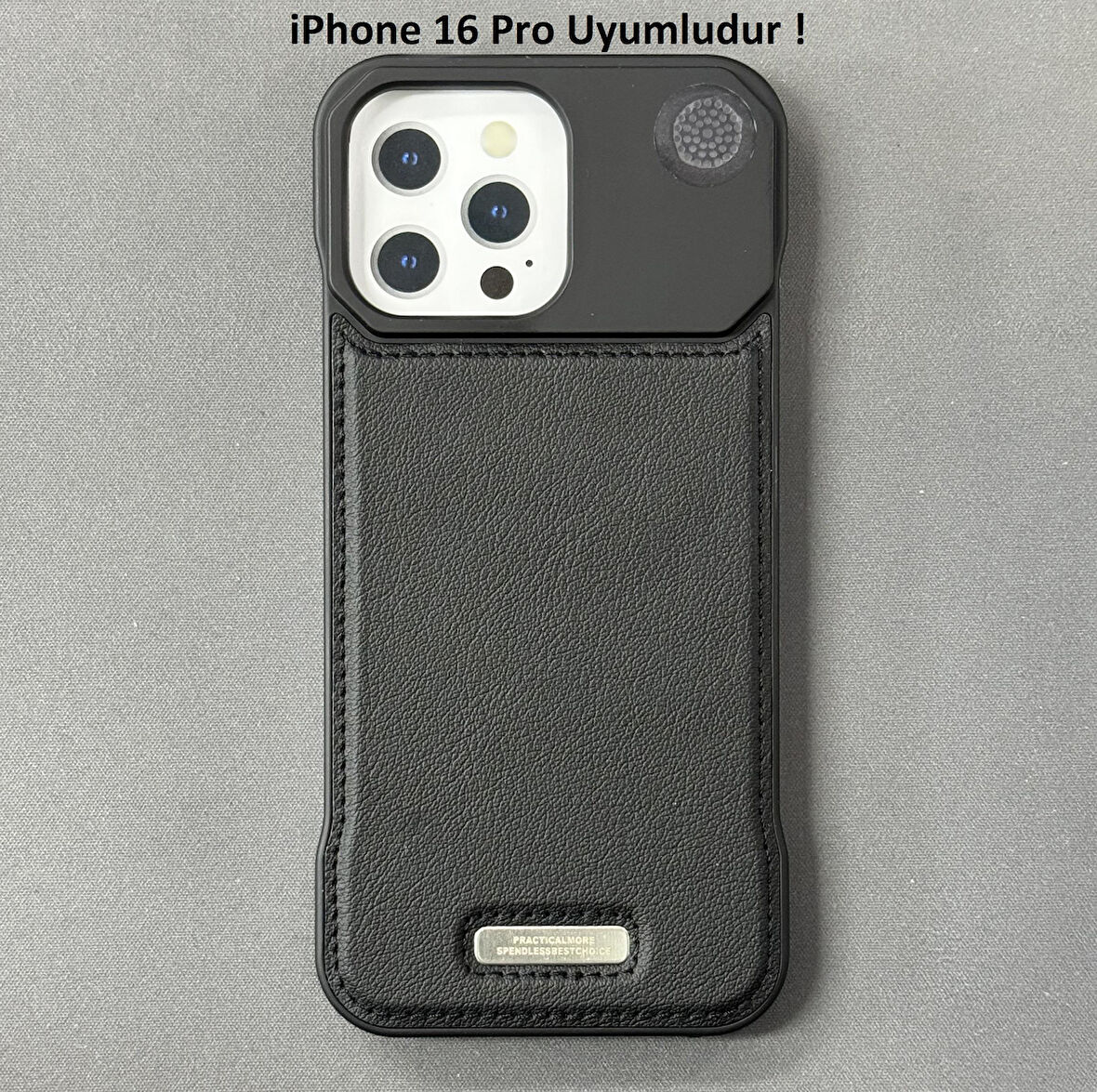 iPhone 16 Pro Parfümlü Koku Hazneli MagSafe Uyumlu Deri Kılıf 