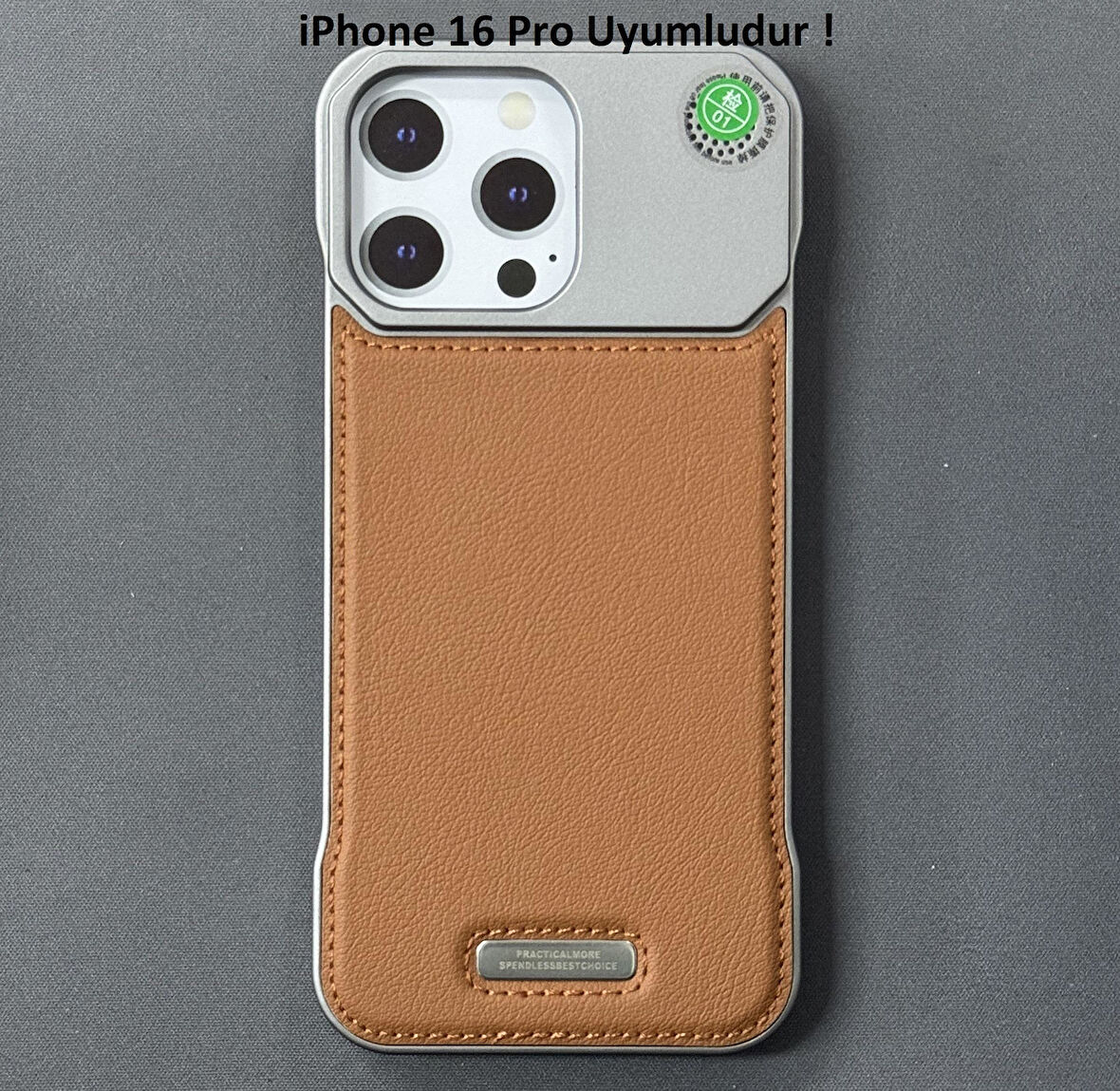 iPhone 16 Pro Parfümlü Koku Hazneli MagSafe Uyumlu Deri Kılıf 