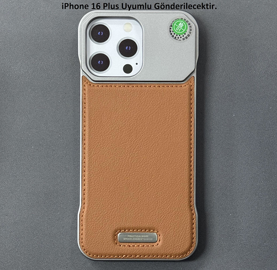 iPhone 16 Plus Parfümlü Koku Hazneli MagSafe Uyumlu Deri Kılıf 