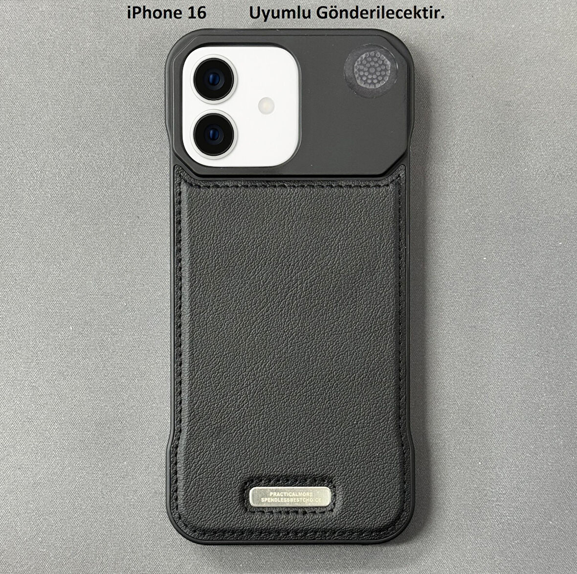 iPhone 16 Parfümlü Koku Hazneli MagSafe Uyumlu Deri Kılıf 