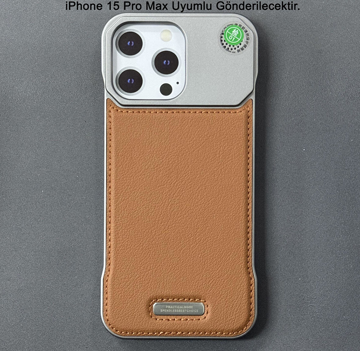 iPhone 15 Pro Max Parfümlü Koku Hazneli MagSafe Uyumlu Deri Kılıf 
