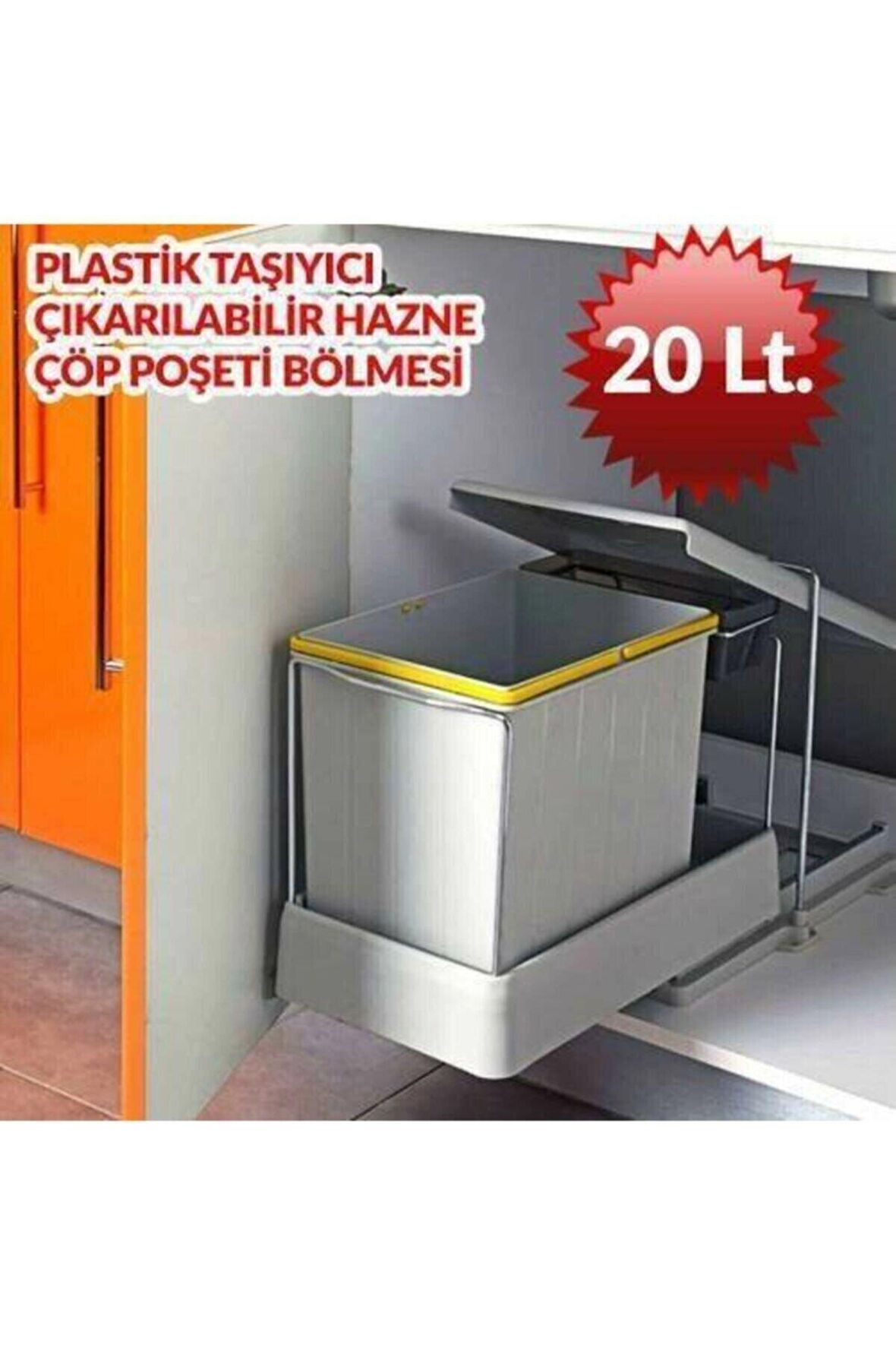 Pelikan Plastik Raylı Çöp Kovası 21500 + 20+1 Litre 