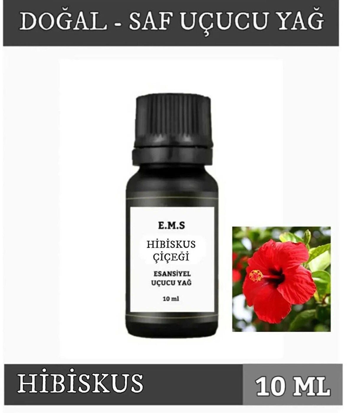 HİBİSKUS ÇİÇEĞİ (MEKKE GÜLÜ) Uçucu Yağ Buhurdanlık Esansı Oda Kokusu DİFÜZÖR Uçucu Esansiyel Yağ Buhur Yağı 10 ML.