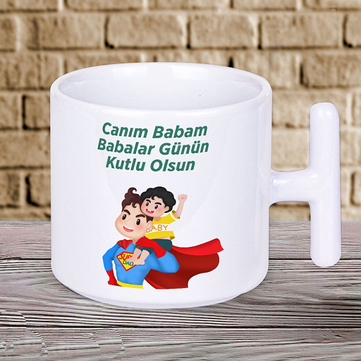 Baba Kahvesini Buradan İçmeli! En Anlamlı Babalar Günü Hediyesi T Kupa Bardak