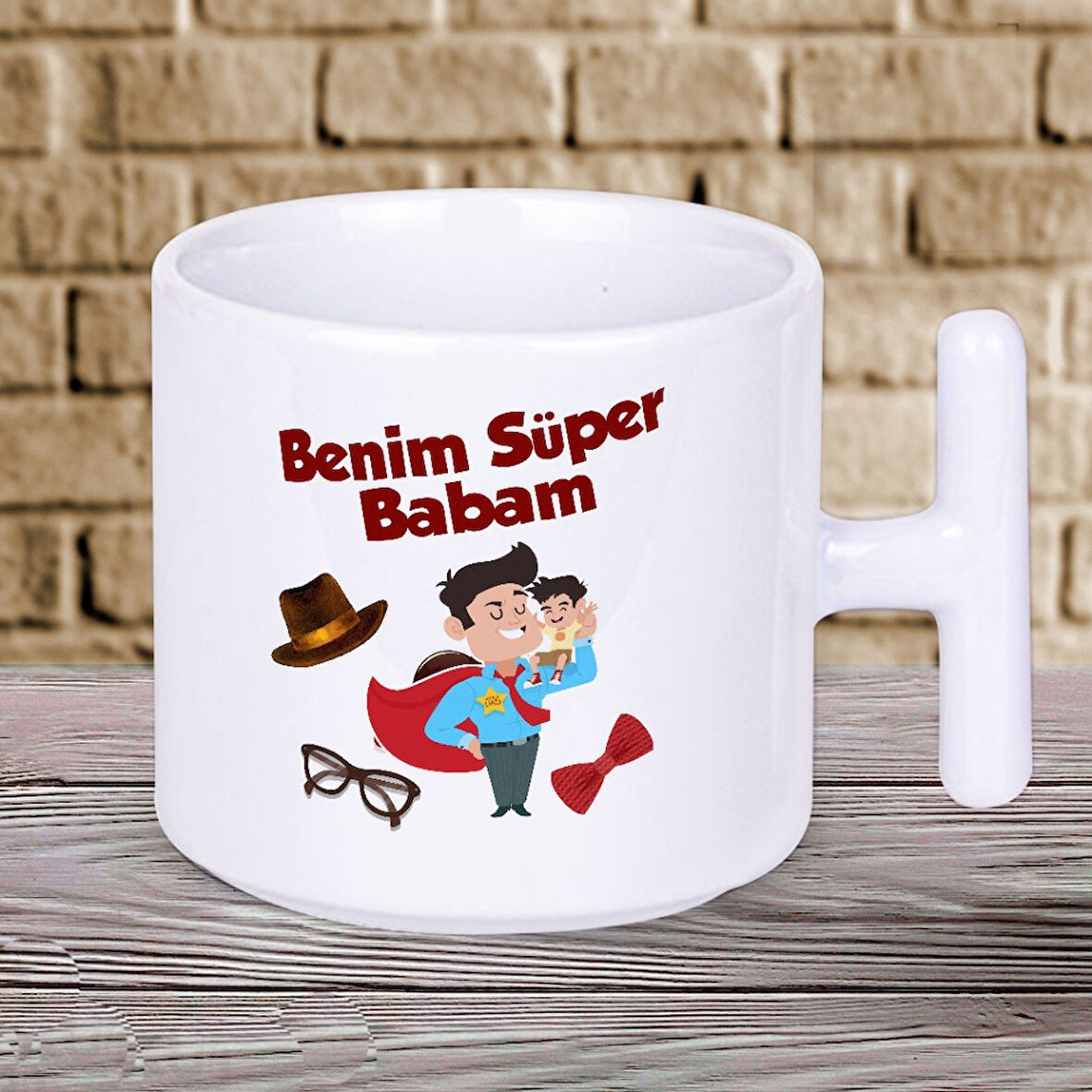 Babalık Bir Süper Güçtür! Babalar Gününe Özel Hediyelik T Kupa