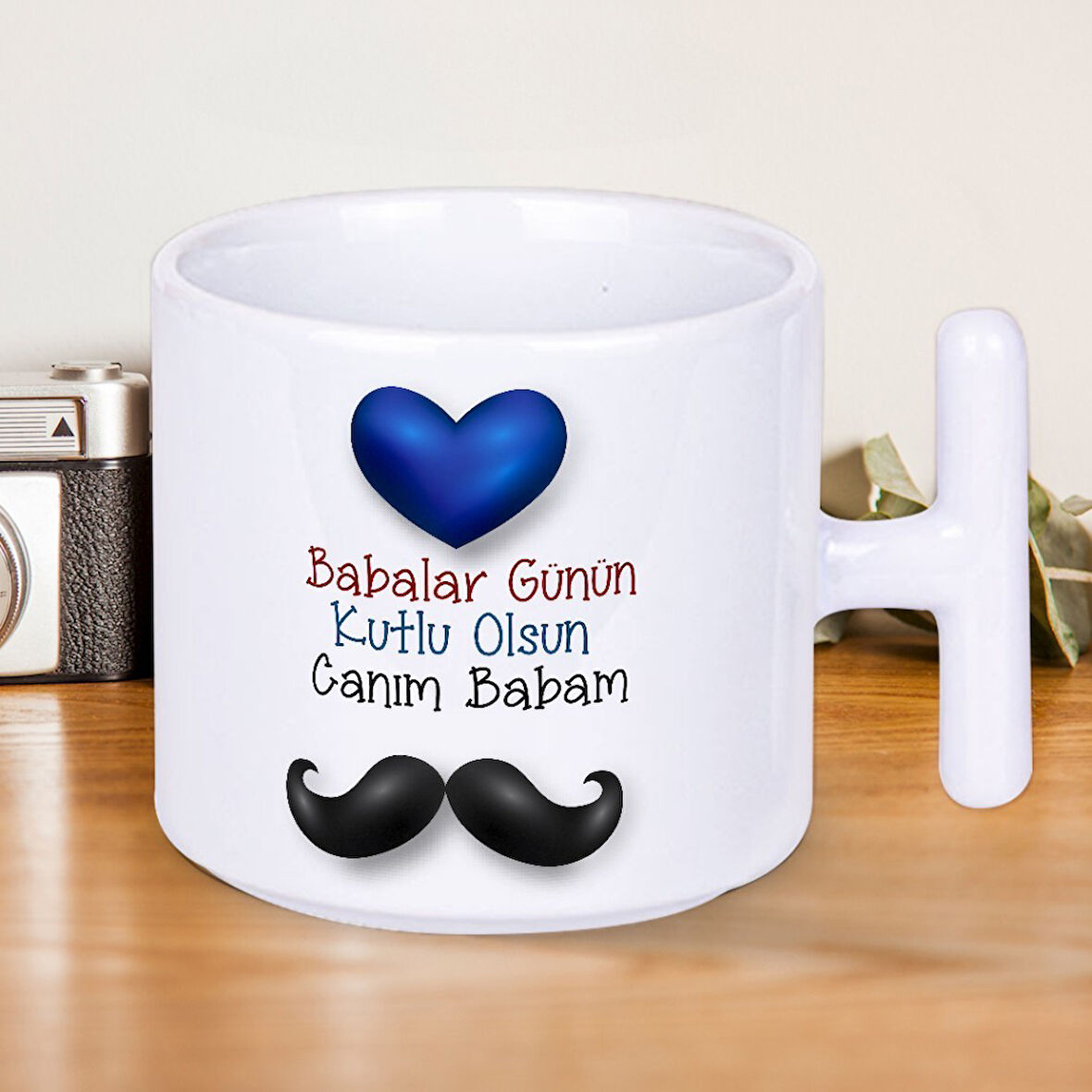 Babalar Günün Kutlu Olsun Canım Babam Baskılı Babalar Gününe Özel T Kupa Bardak-3