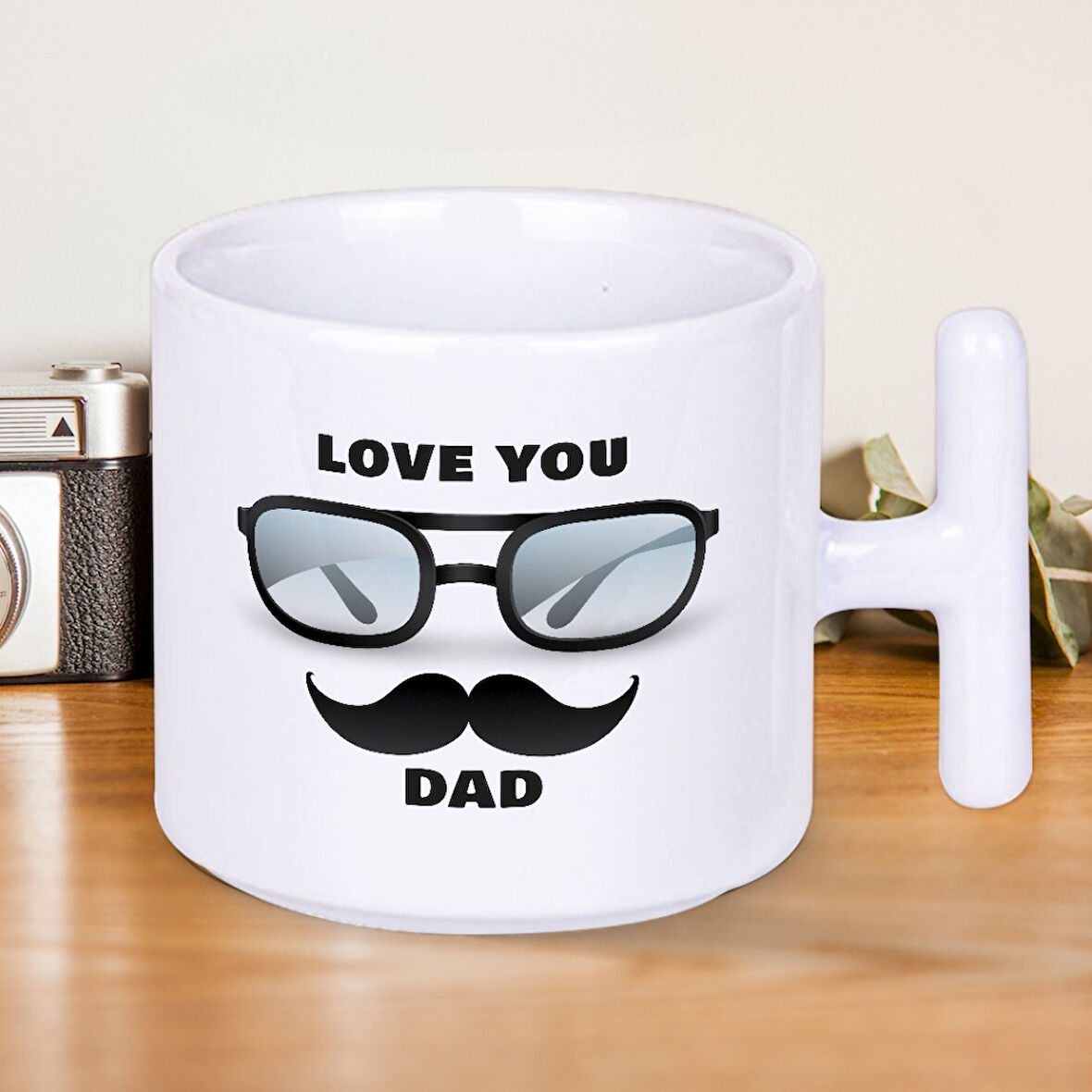 Love You Dad Yazılı Babalar Gününe Özel T Kupa Bardak