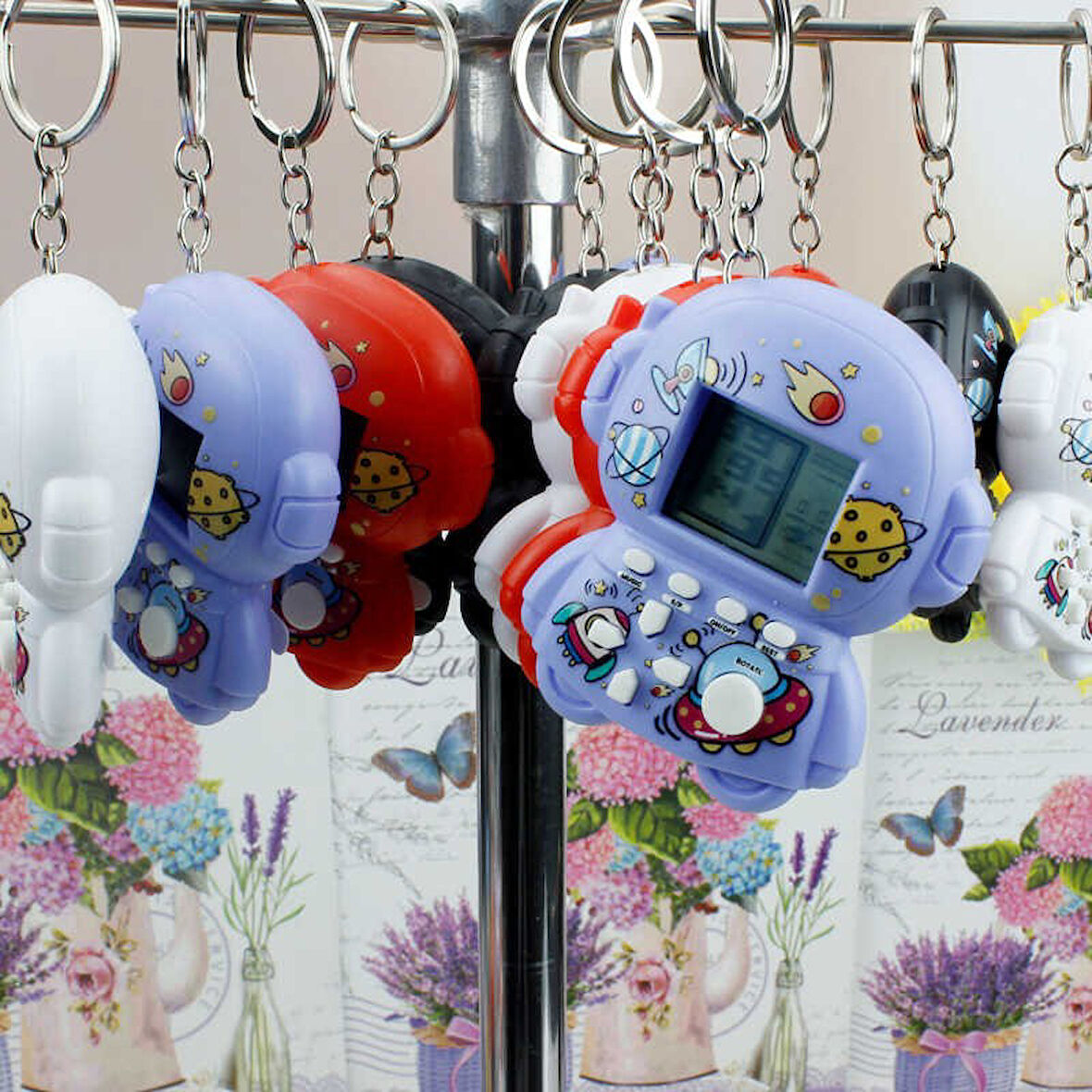 Tetris Anahtarlık Tetris Oyunlu Çanta Süsü-Anahtarlık (1 Adet)