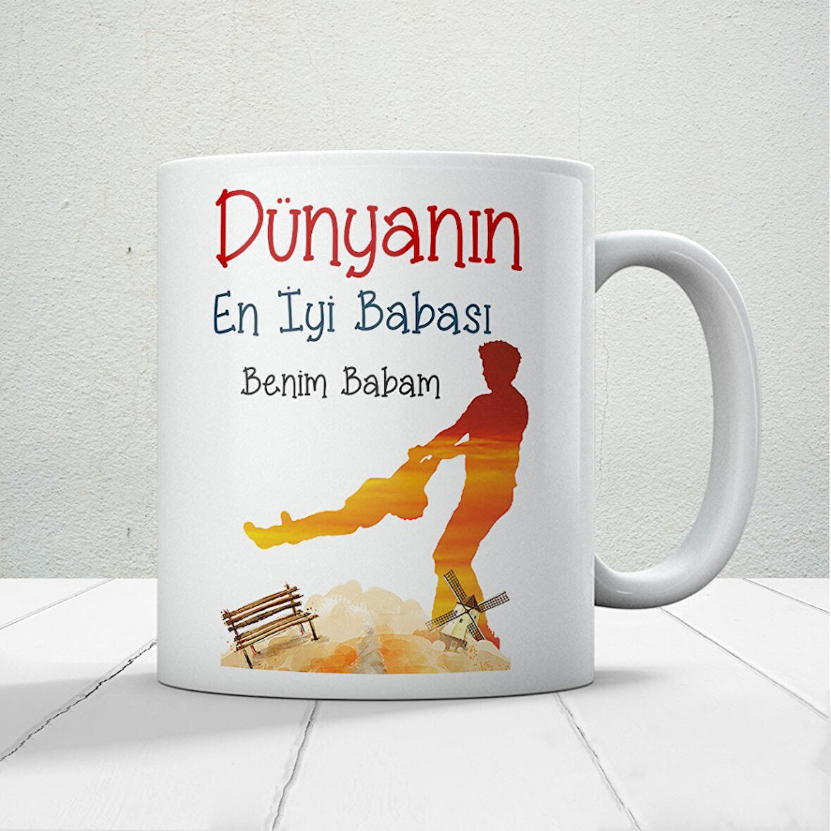 Dünyanın En İyi Babası Benim Babam Baskılı Babalar Günü Kupa Bardak Kahve Kupa Bardak