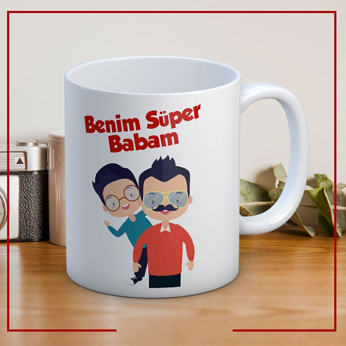 Benim Süper Babam Baskılı Babalar Günü Kupa Bardak Baskılı Kahve Kupa Bardak-1