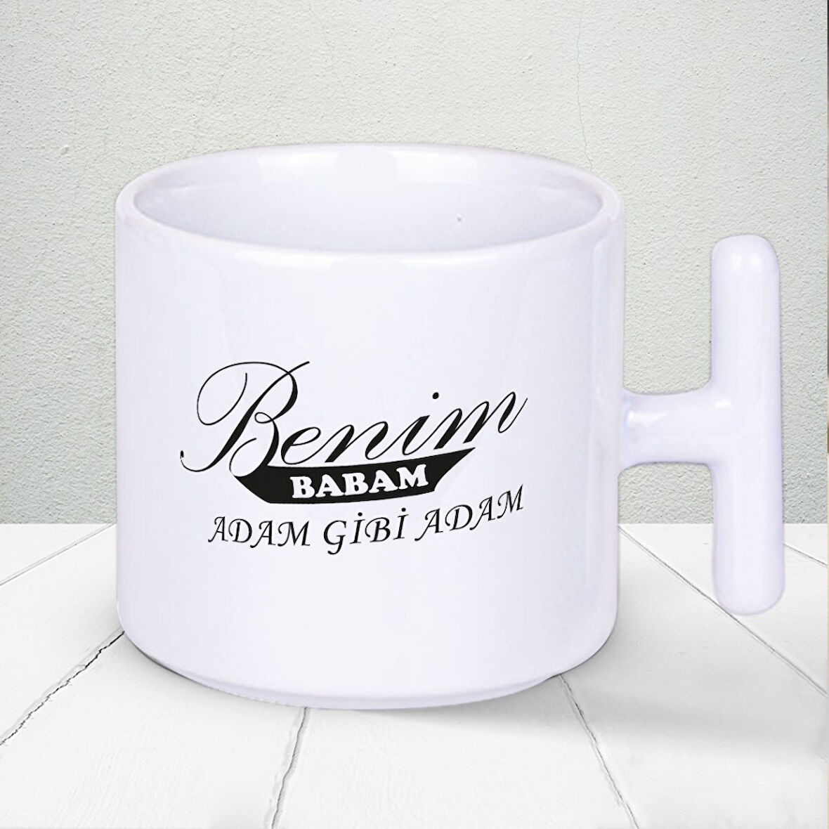 Benim BABAM Adam Gibi Adam Yazılı 1 Adet T Kupa Babalar Gününe Özel Hediyelik T Kupa Bardak