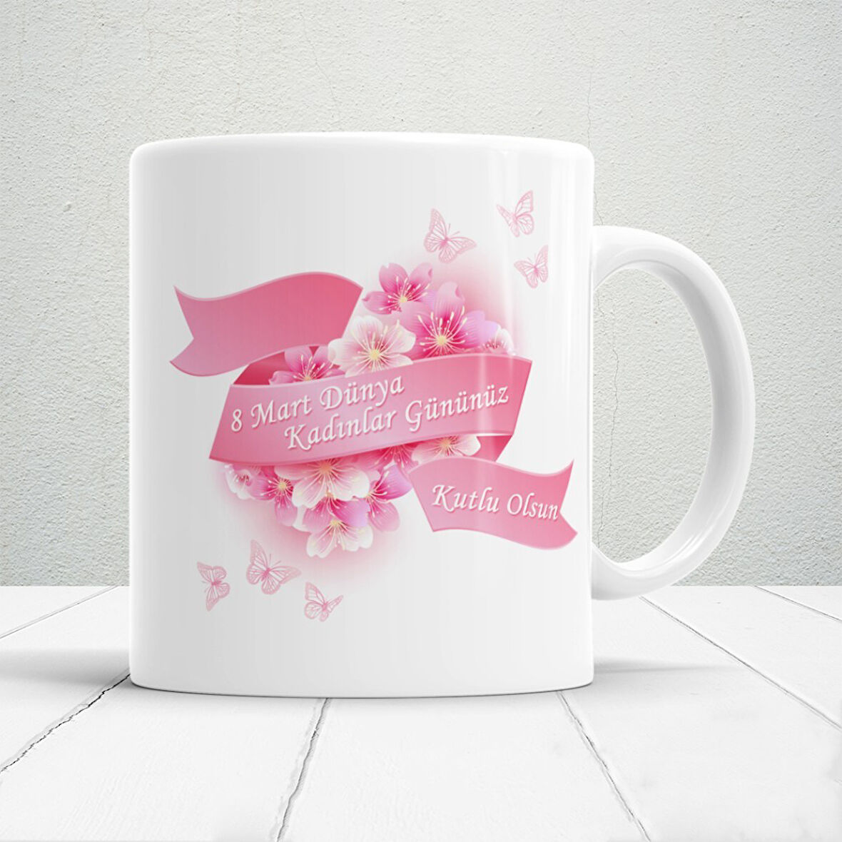 8 Mart Dünya Kadınlar Gününe Özel Hediyelik Kupa Bardak Mod3