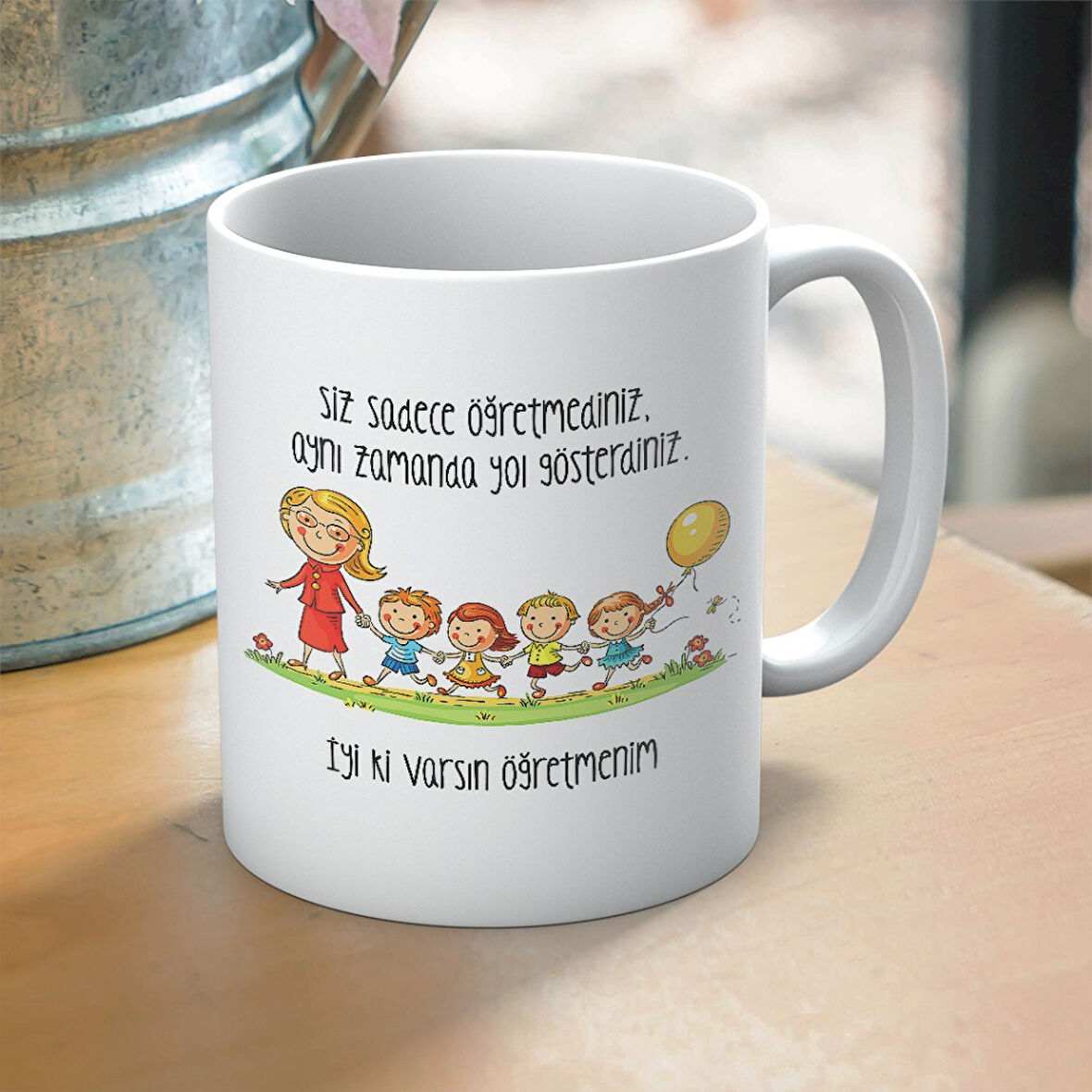 Yol Gösteren Öğretmenlere Özel Baskılı Kupa – Öğretmenler Günü Hediyesi