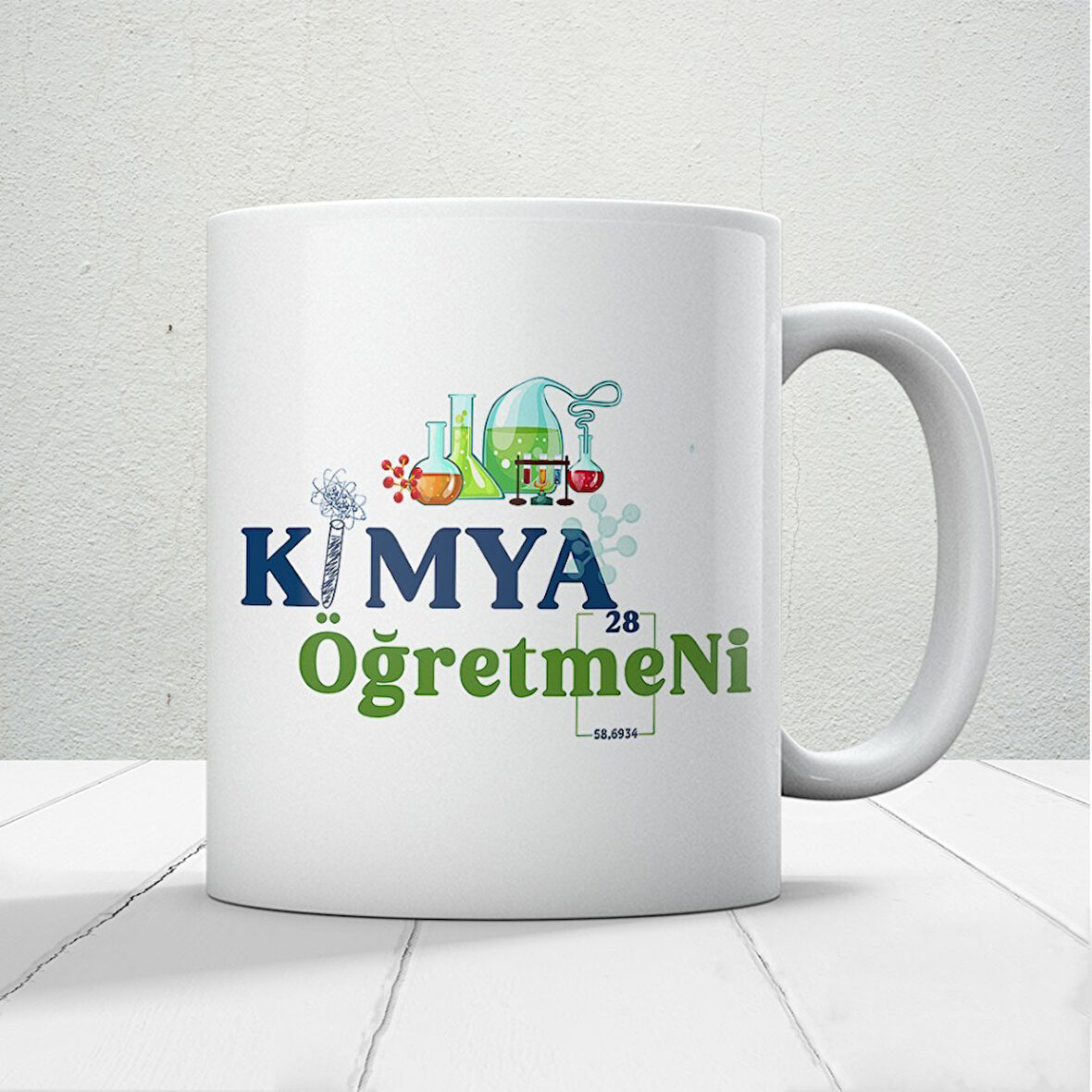 Kimya Öğretmenlerine Özel Öğretmenler Günü Hediyelik Baskılı Kupa