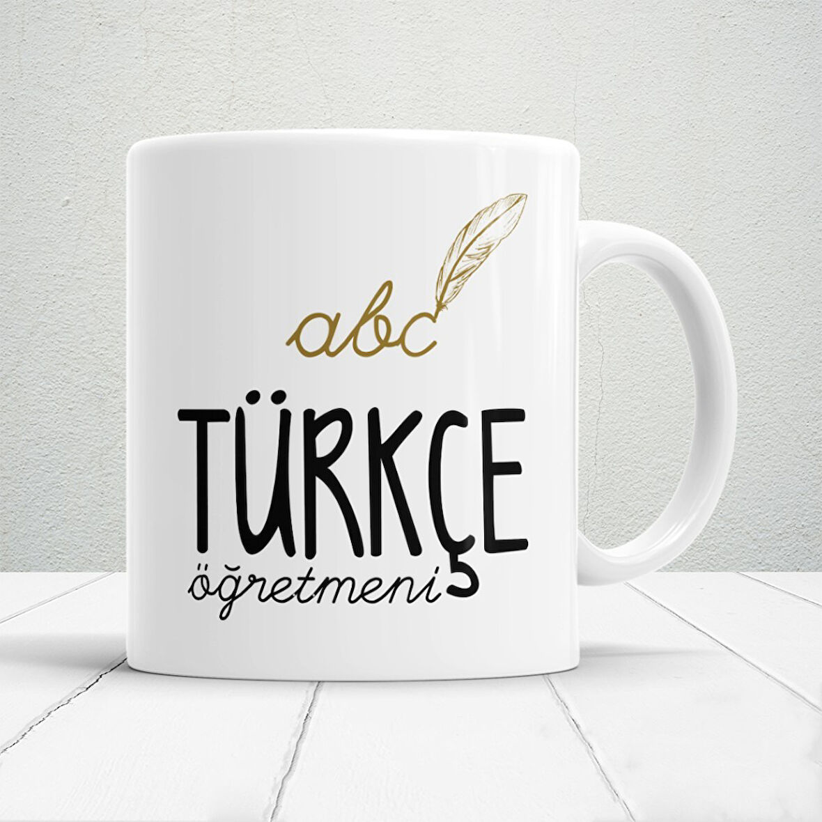 Türkçe Öğretmenlerine Özel Öğretmenler Günü Hediyelik Baskılı Kupa