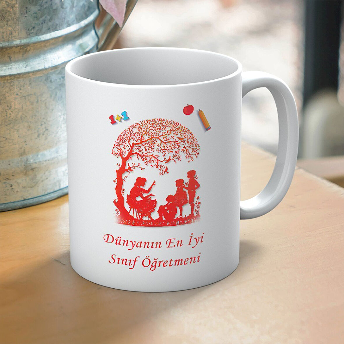 Dünyanın En İyi Sınıf Öğretmeni Yazılı Öğretmenler Günü Hediyelik Baskılı Kupa