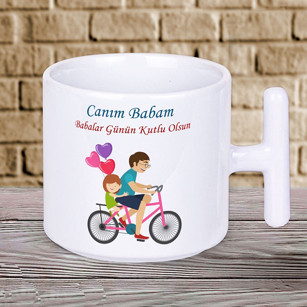 Canım Babam Babalar Günün Kutlu Olsun Yazılı Hediyelik T Kupa Bardak-3