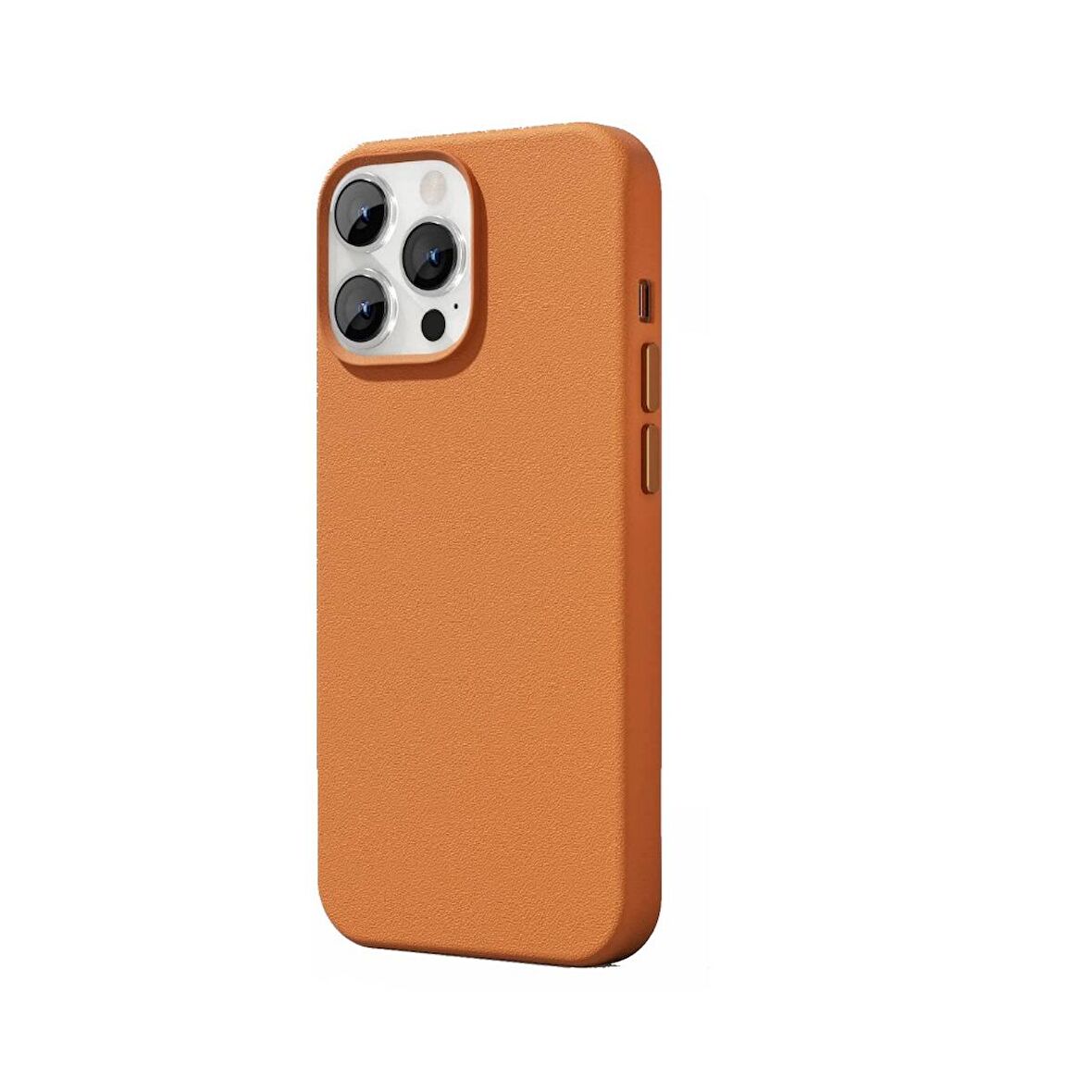Smcase iPhone 14 Pro Max Kılıf Alphines Wiriless Destekli Suni Deri Kapak