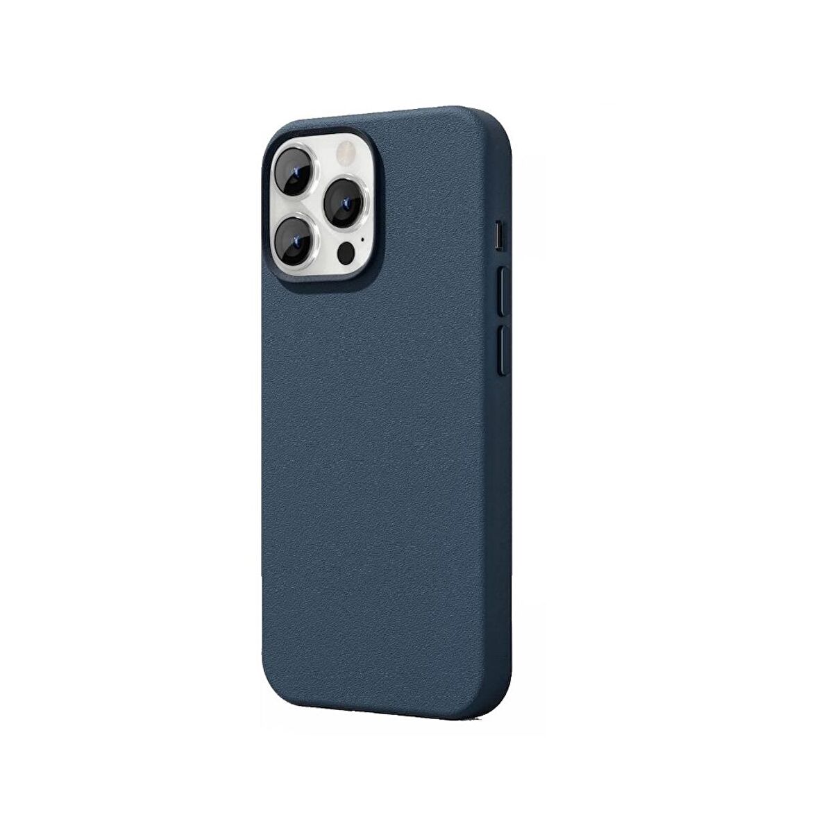 Smcase iPhone 14 Pro Kılıf Alphines Wiriless Destekli Suni Deri Kapak
