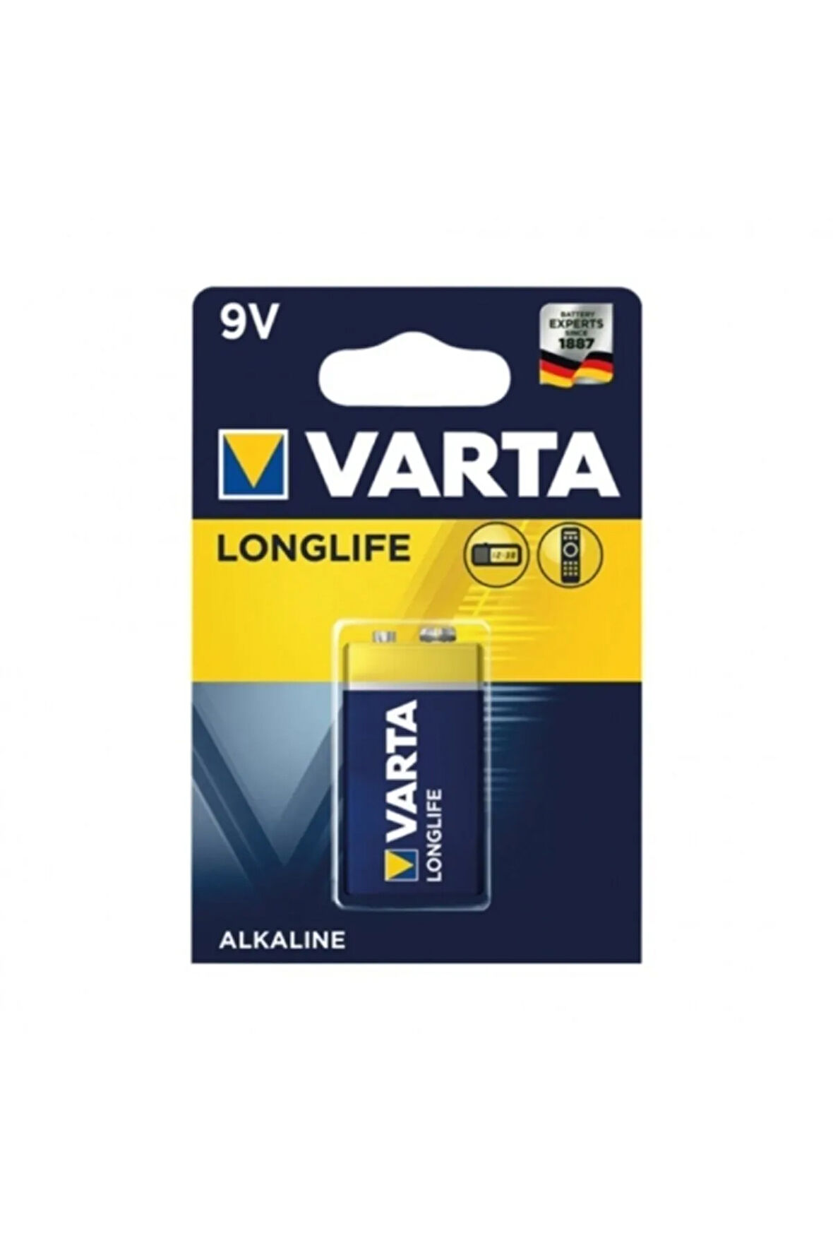 20 Adet Varta 9v Longlife Alkaline Pil Toptan Satış